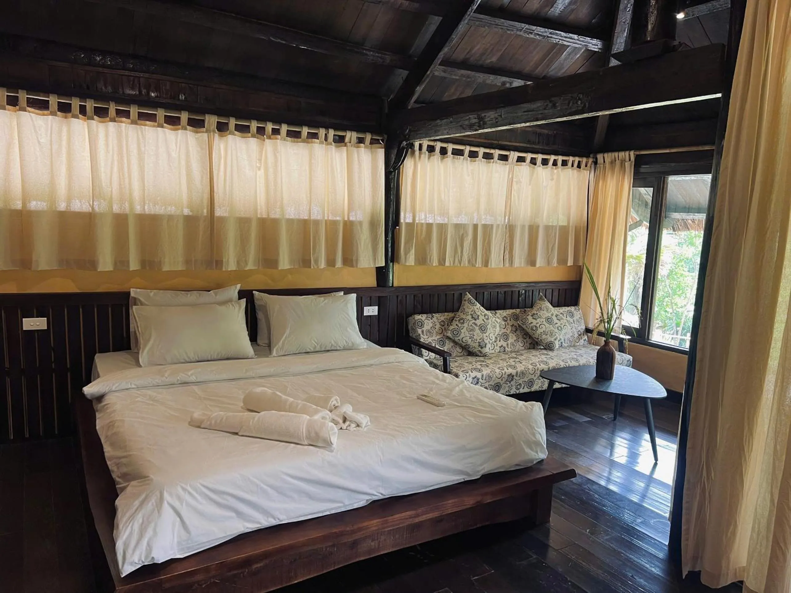 Bed in Cọ Retreat Da Bac