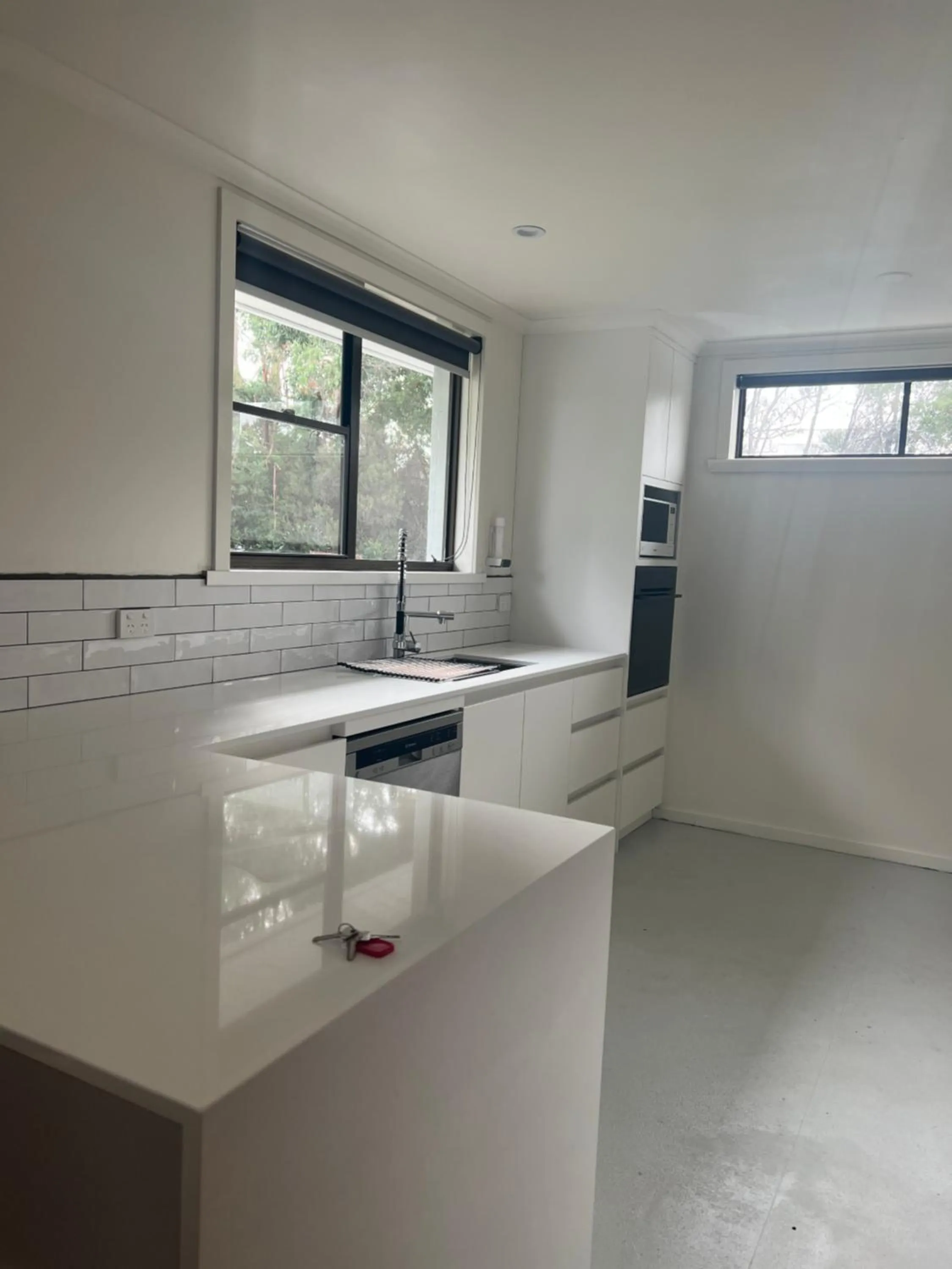 Kitchen or kitchenette in Glenaire Apartments at Frazer St