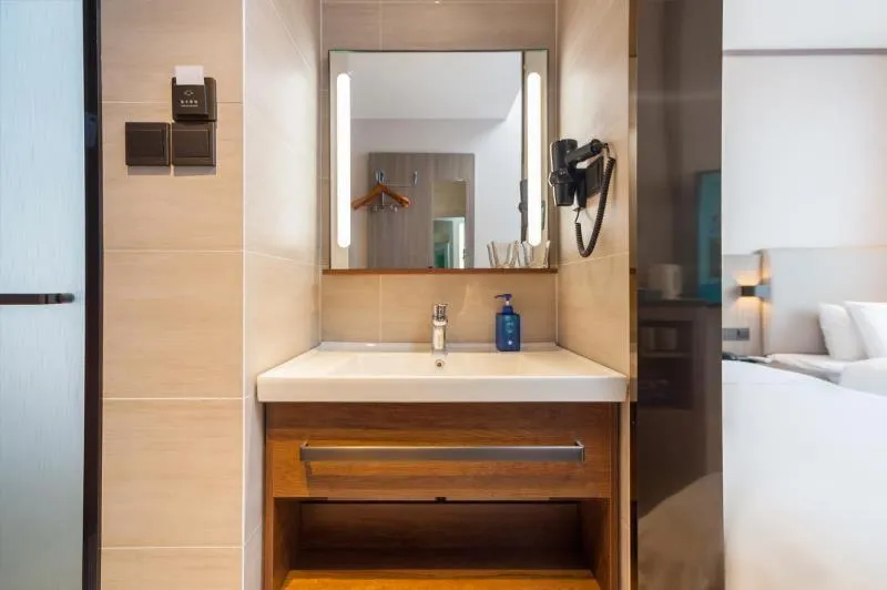 Bed in Hanting Hotel Beijing Changping Shahe Gonghuacheng