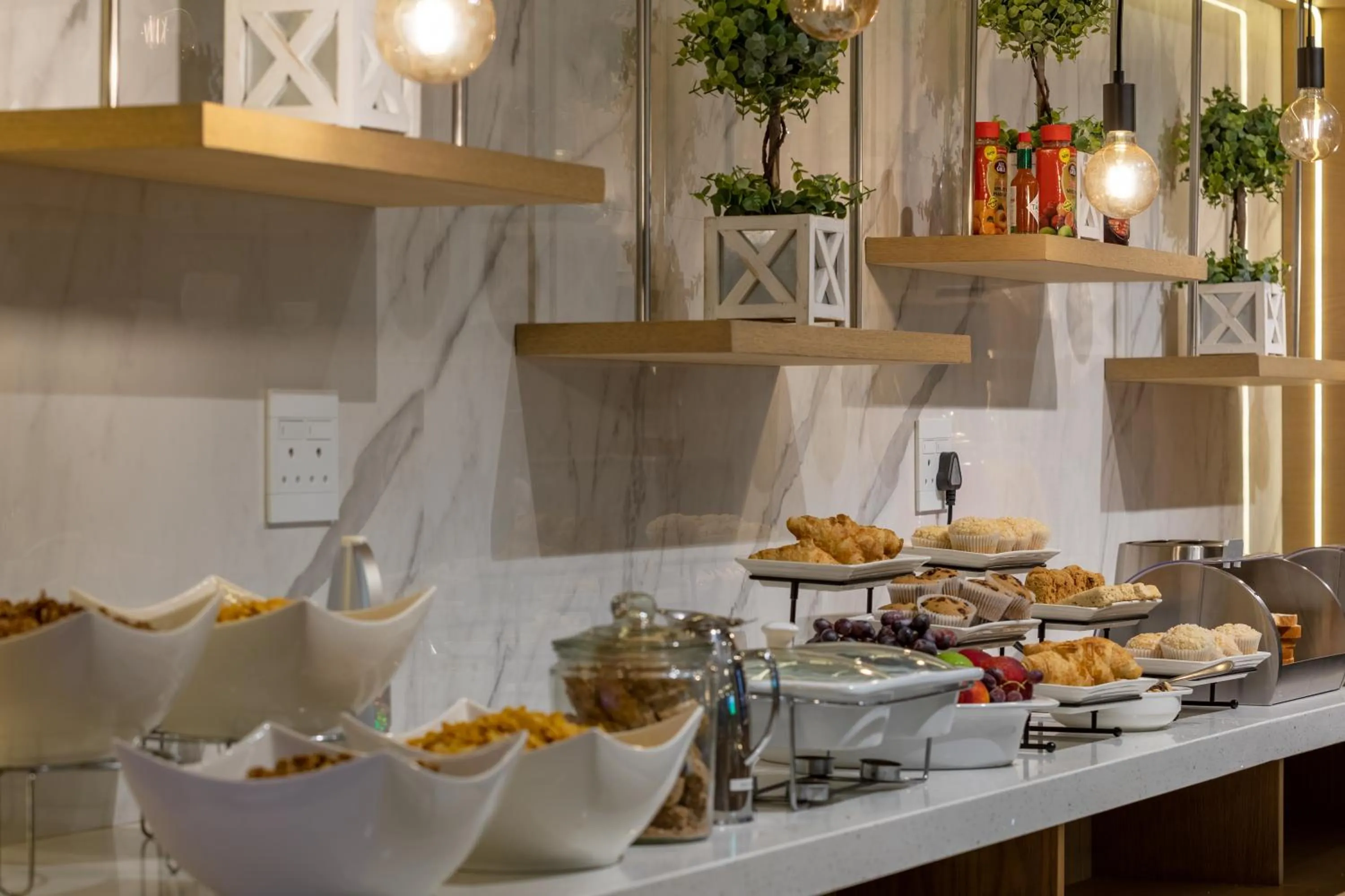 Buffet breakfast in The Cycad Lodge & Chalets