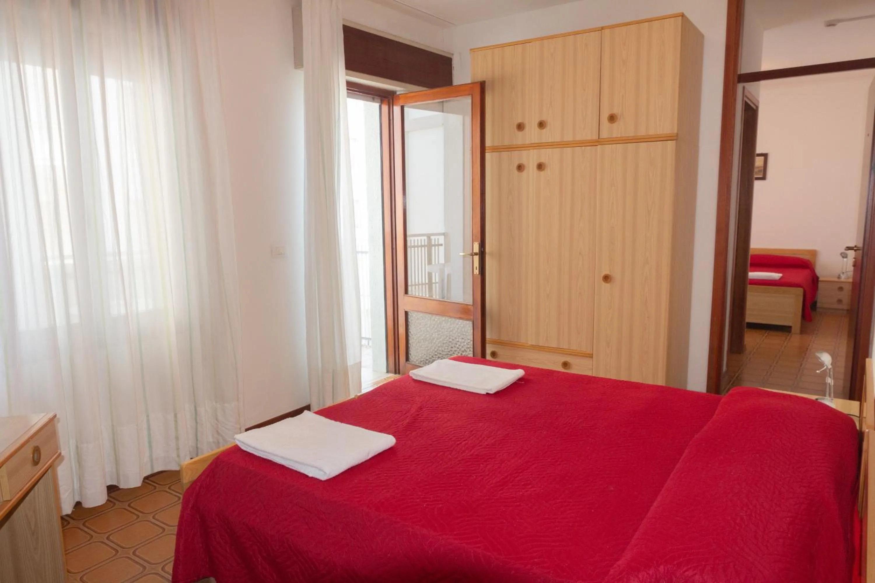 Bed in Hotel Calipso