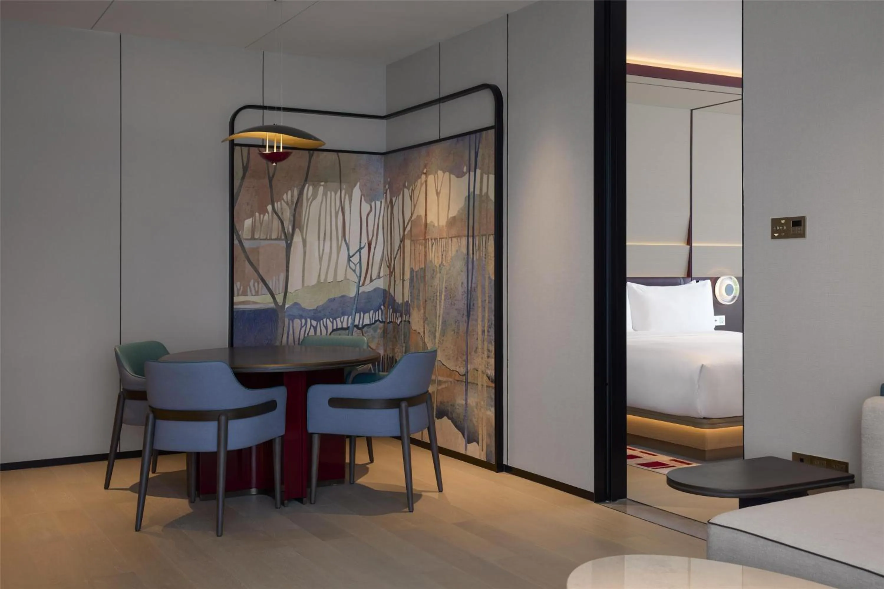 Living room, Bed in Canopy By Hilton Shanghai Belfry Plaza