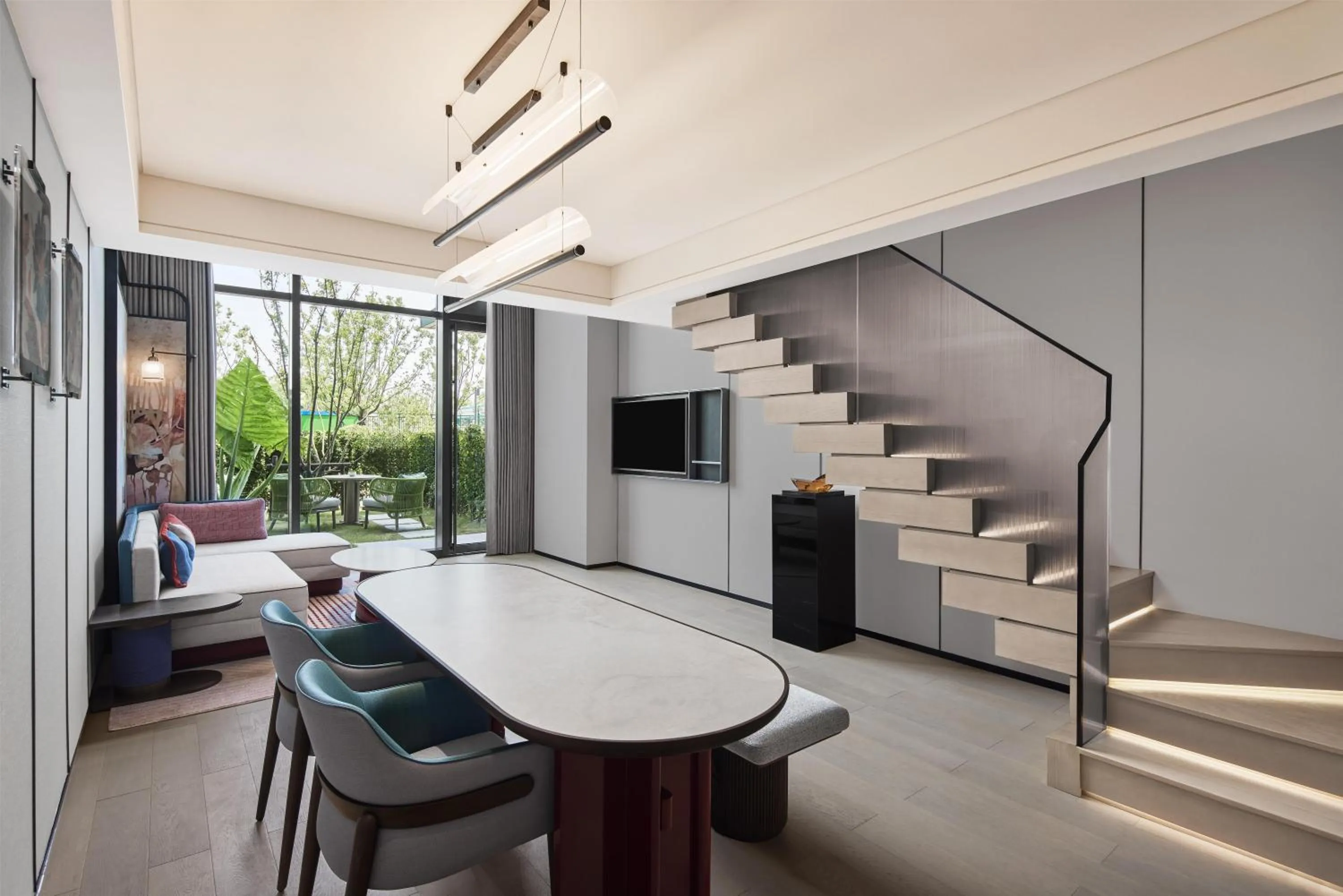 Living room in Canopy By Hilton Shanghai Belfry Plaza