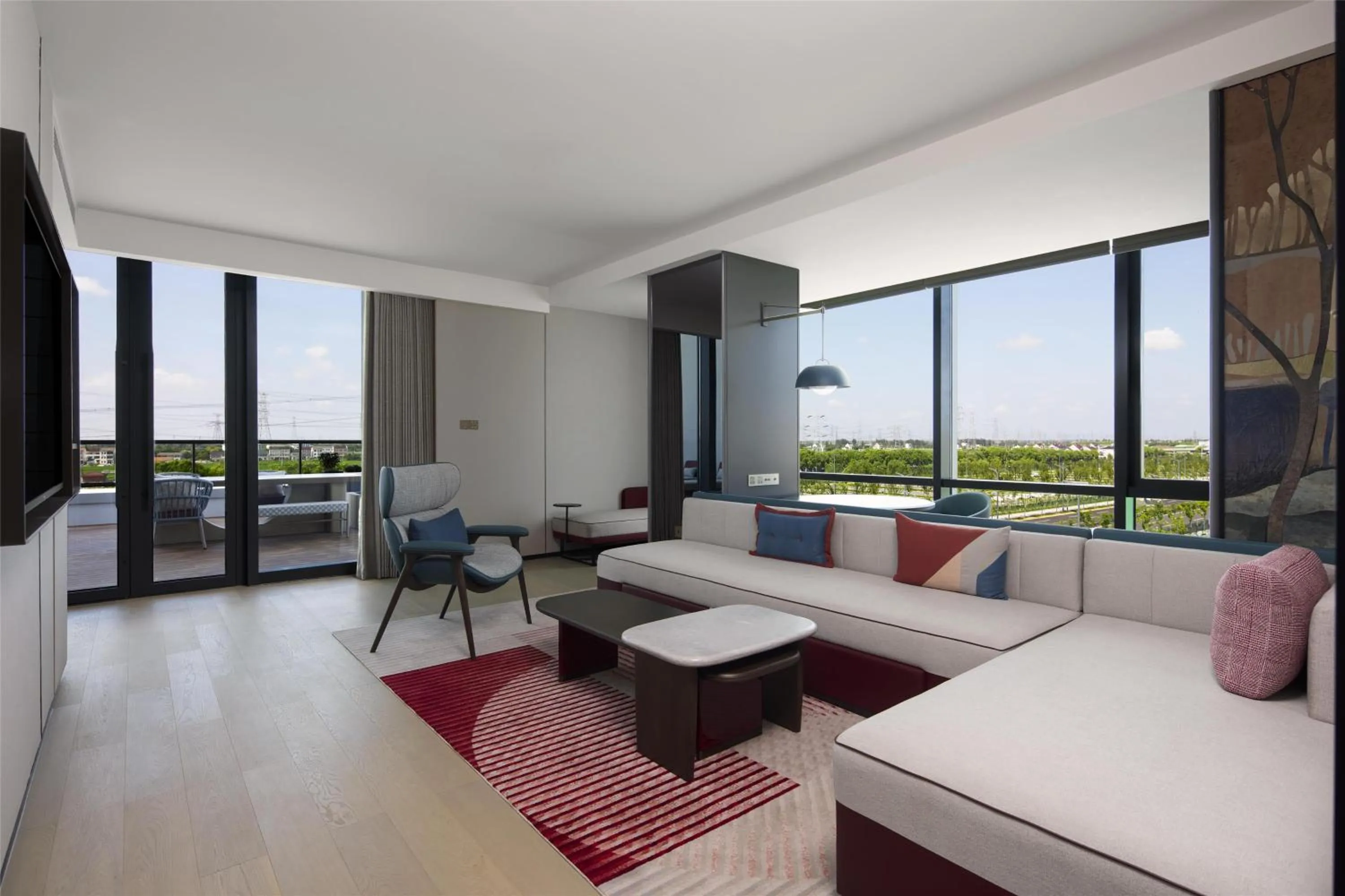 Living room in Canopy By Hilton Shanghai Belfry Plaza