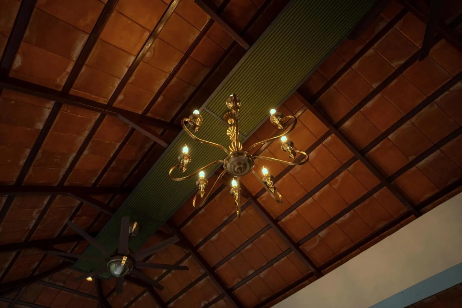 Decorative detail in The Feel Munnar Resort