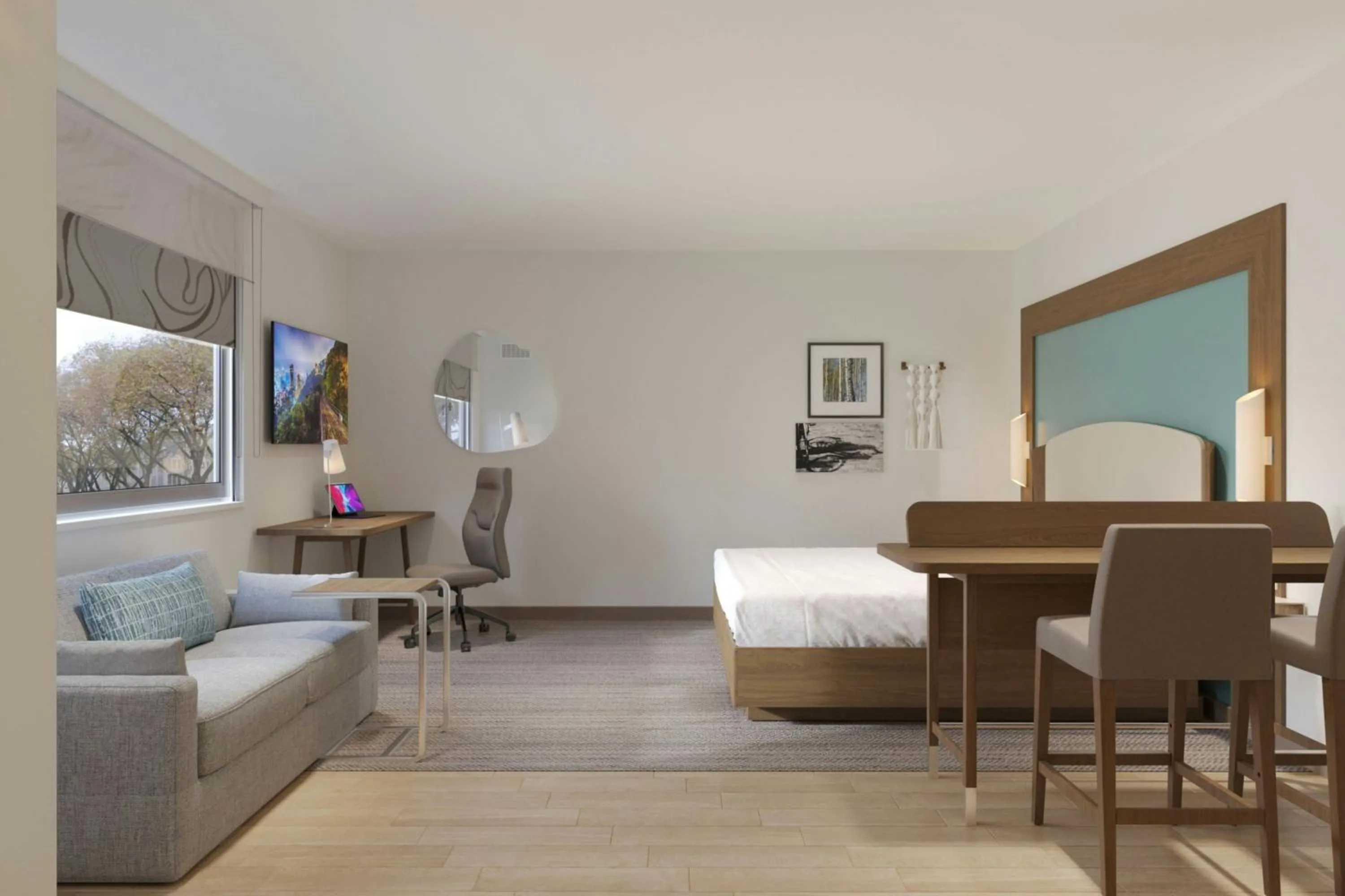 Bedroom, Bed in Element Opelika Auburn