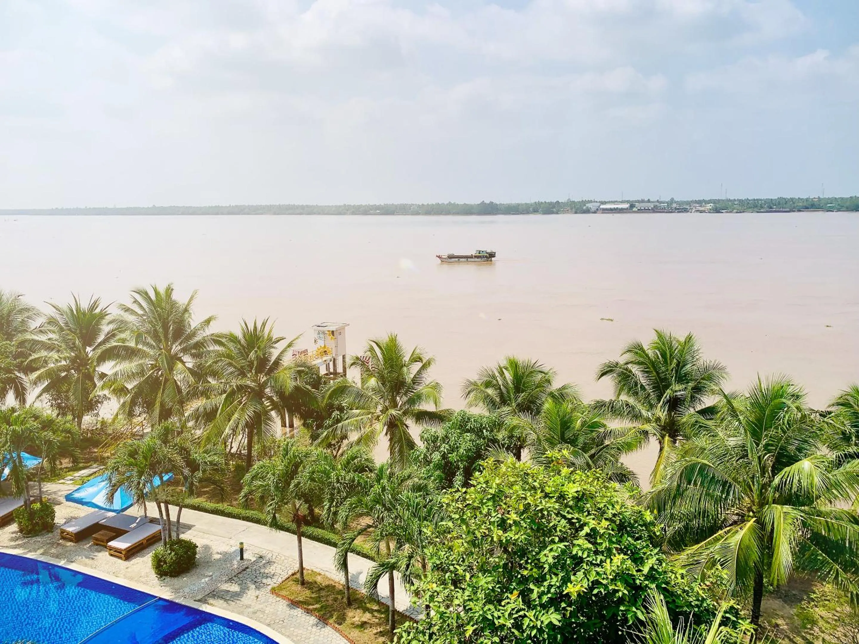 River view in Ben Tre Riverside Resort