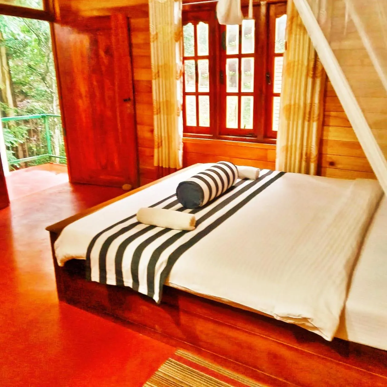 Bed in Ella Green Cottages