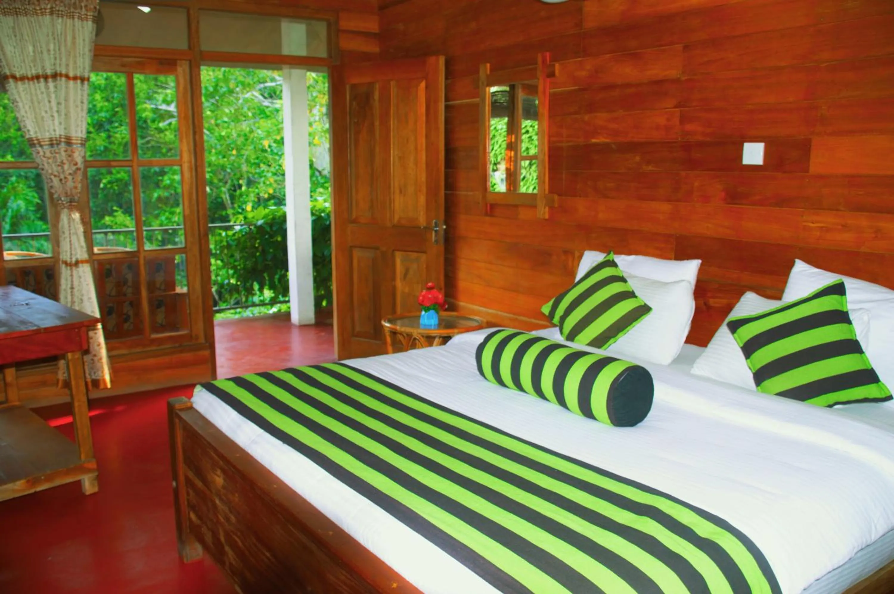 Bed in Ella Green Cottages