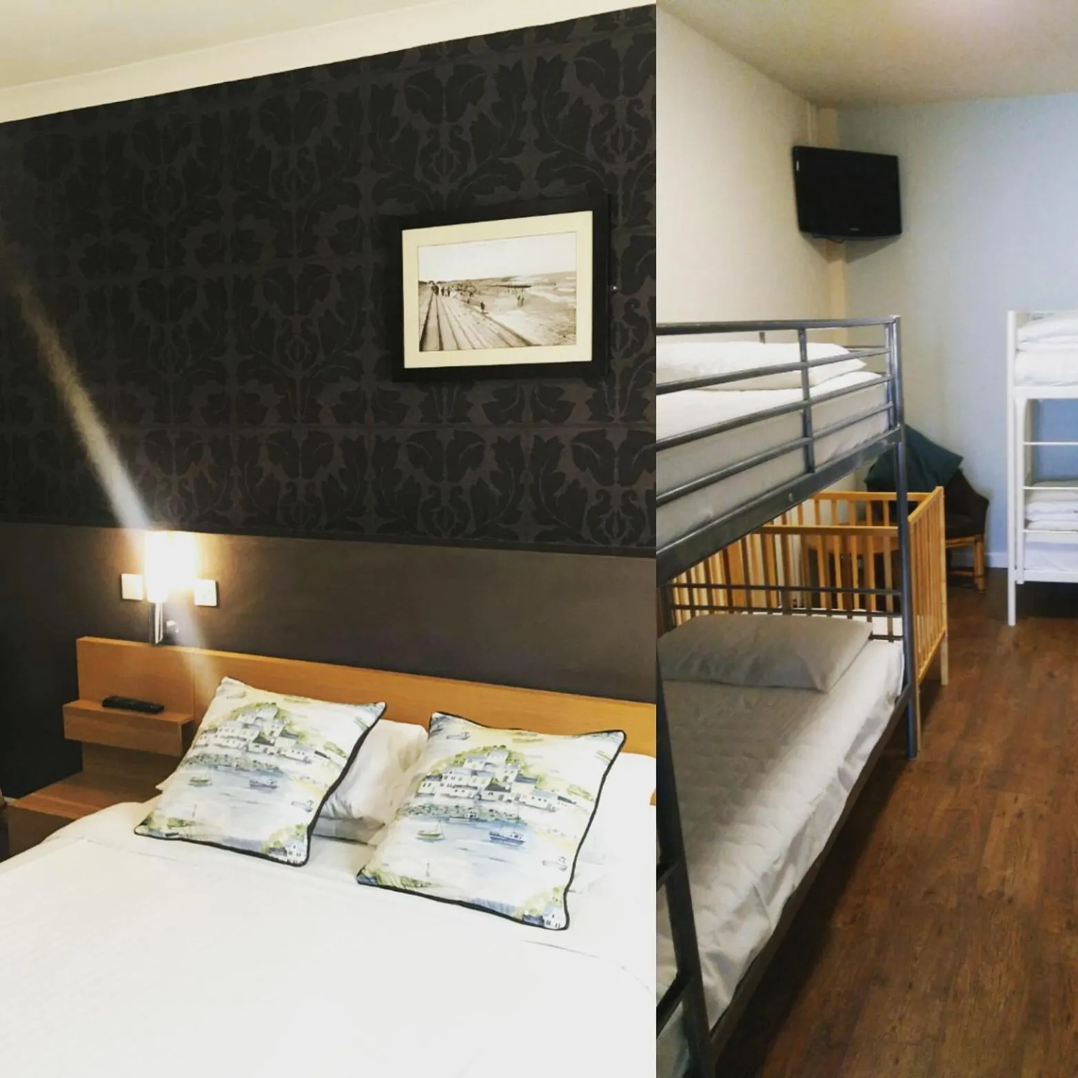 Bed in The Anchor Hotel & Bars