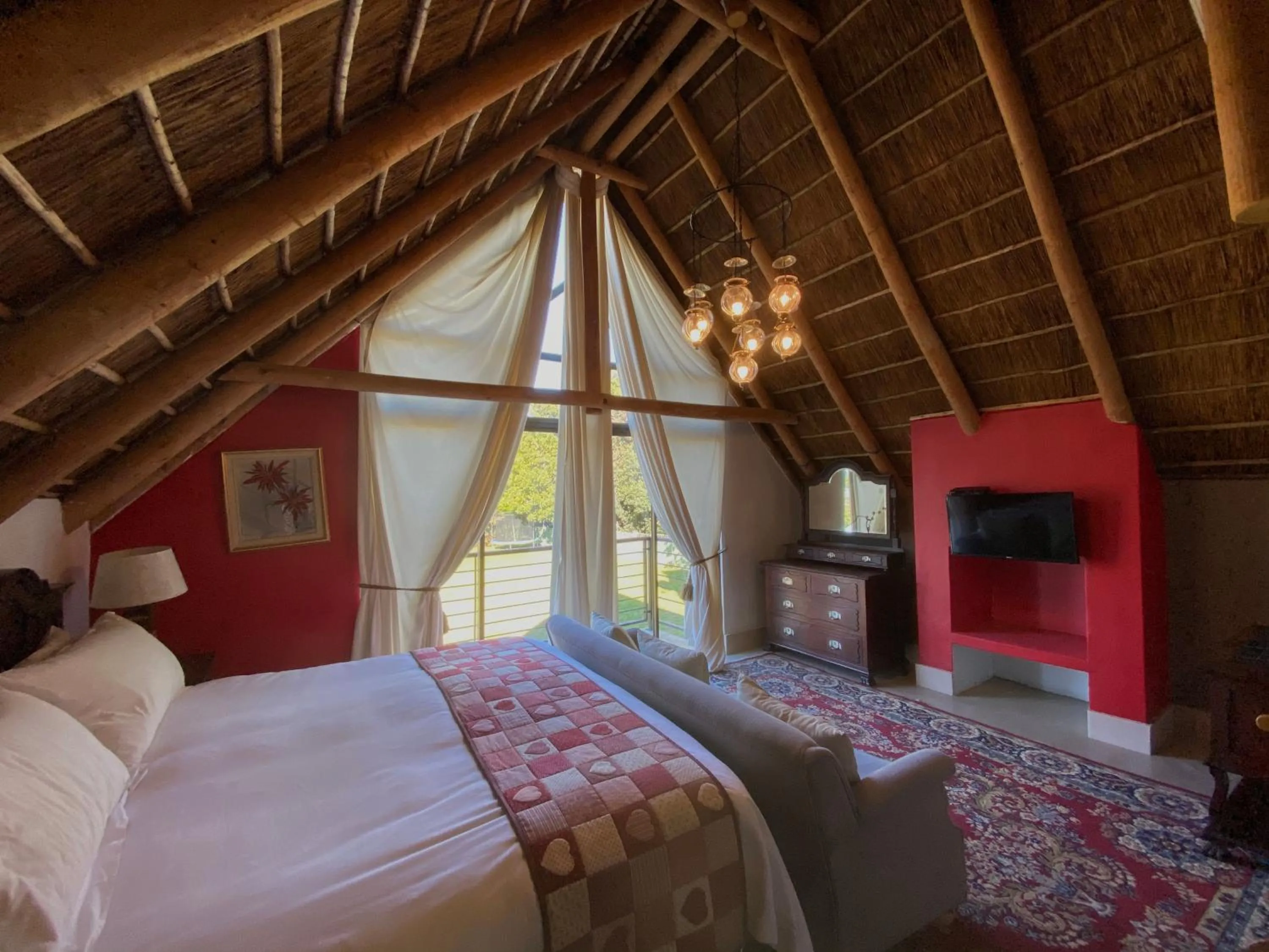 Bed in The Welgemoed Guest House