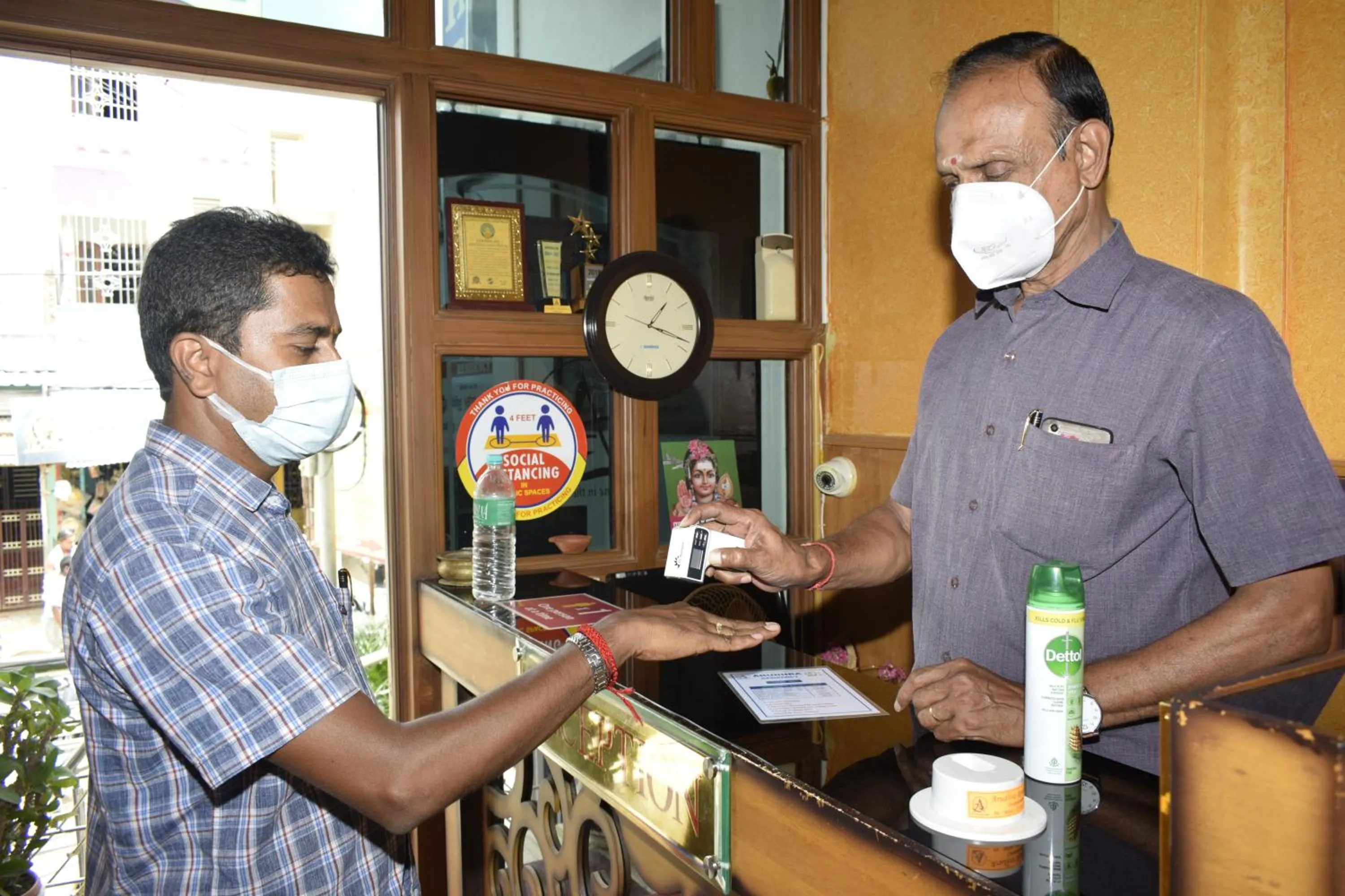Lobby or reception in Arudhra Residency
