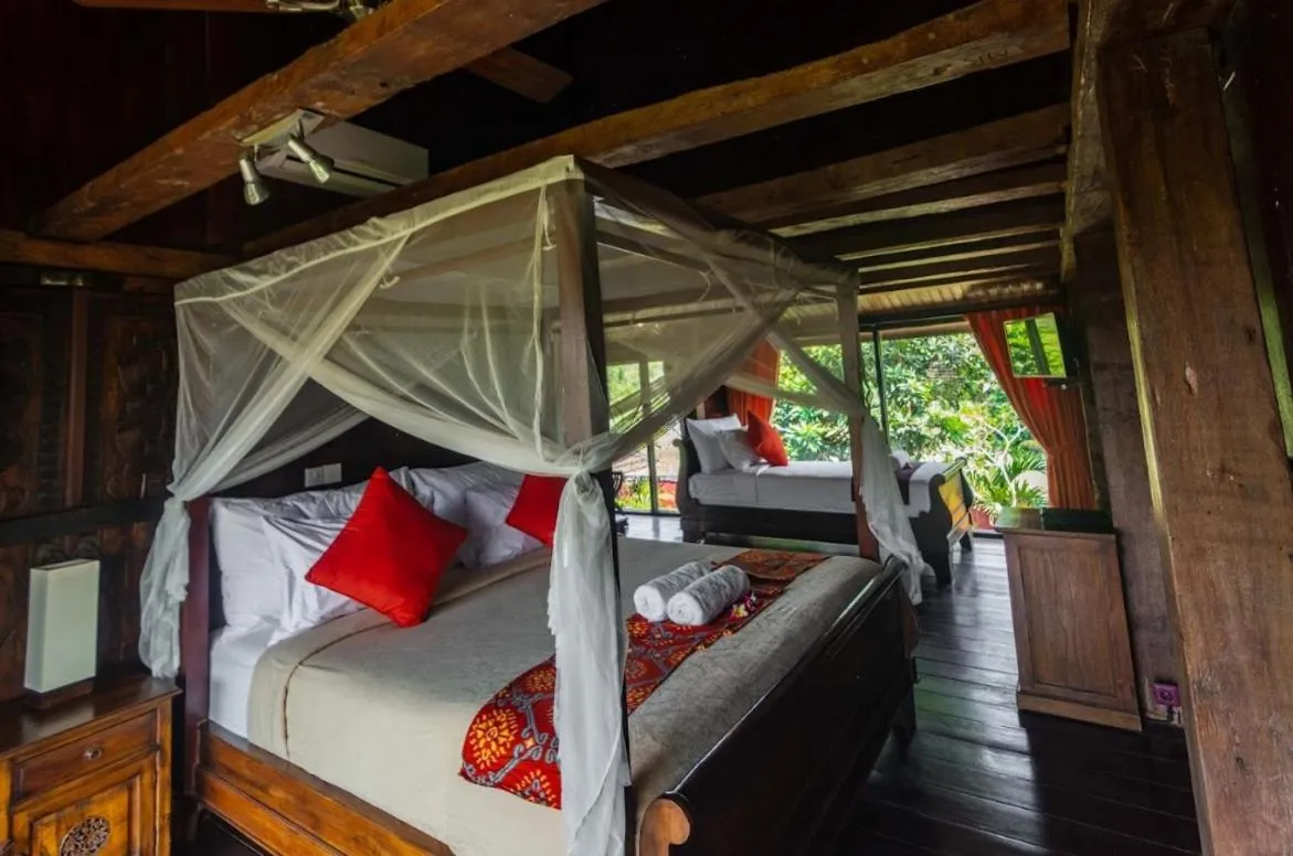 Bed in Balam Bali Villa