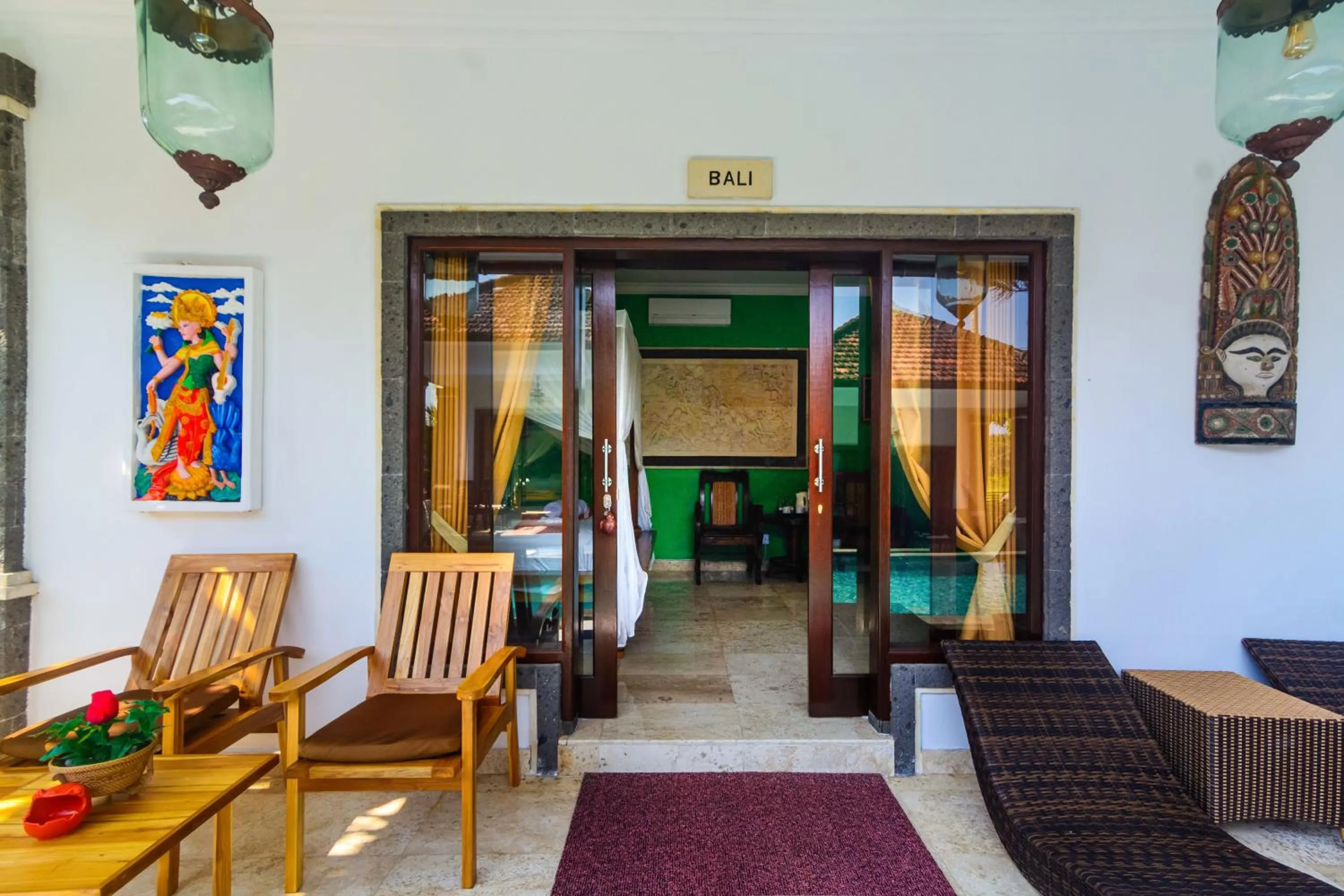 Seating area in Balam Bali Villa