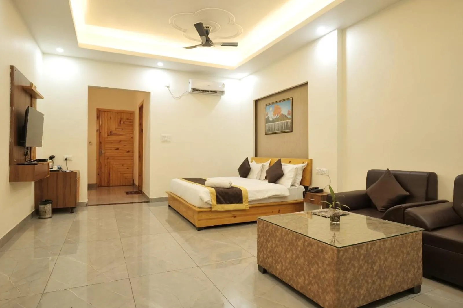 Deluxe Double Room with Balcony in Kudrat Resort-Jim Corbett