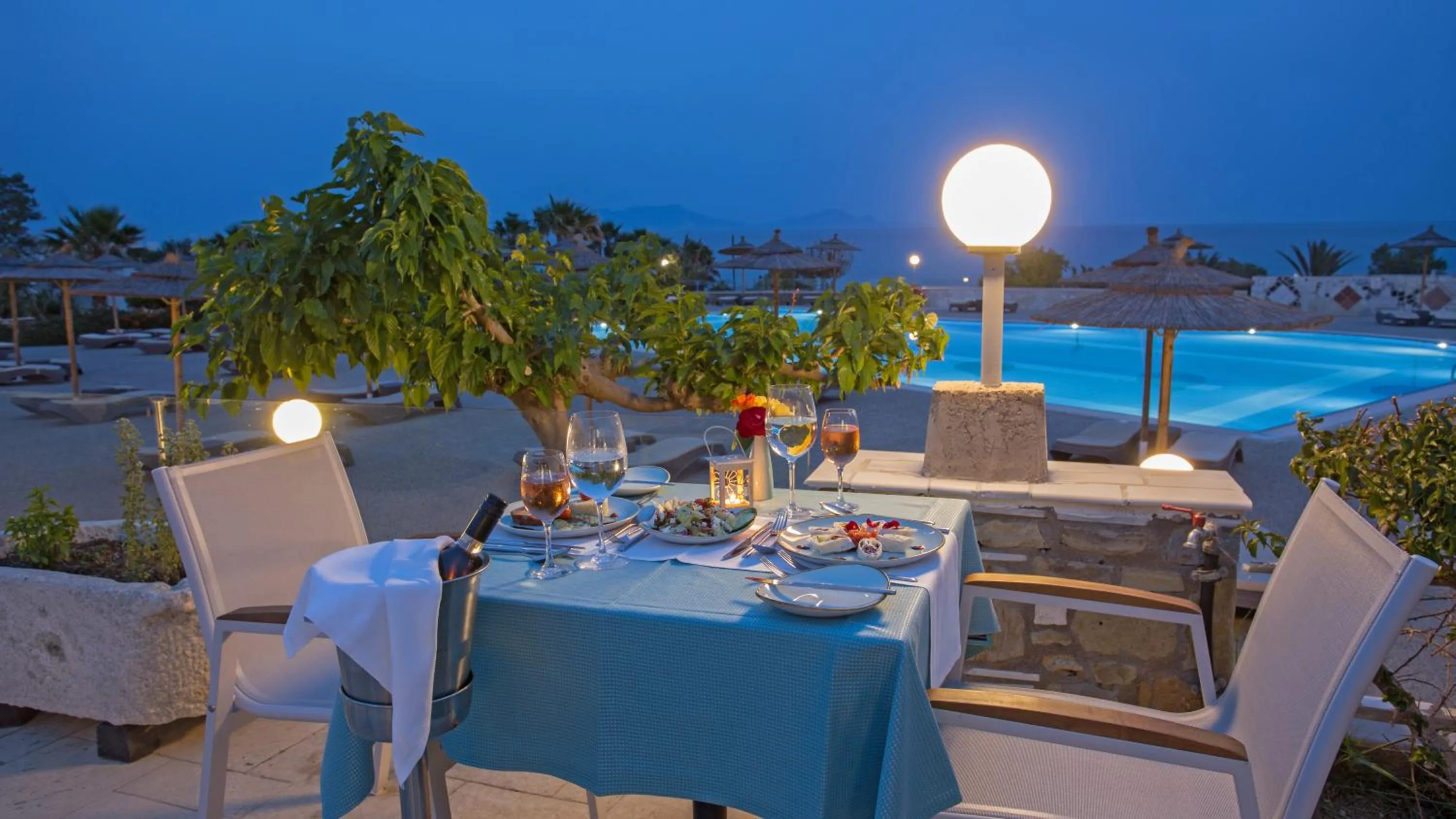 Night in Grand Blue Beach Hotel