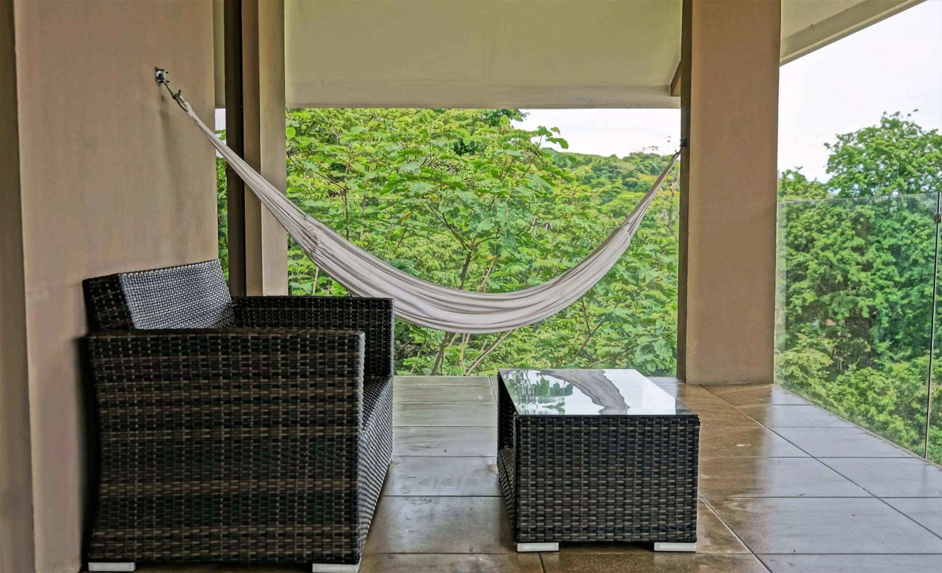 Balcony/Terrace in Nammbú Beach Front Bungalows