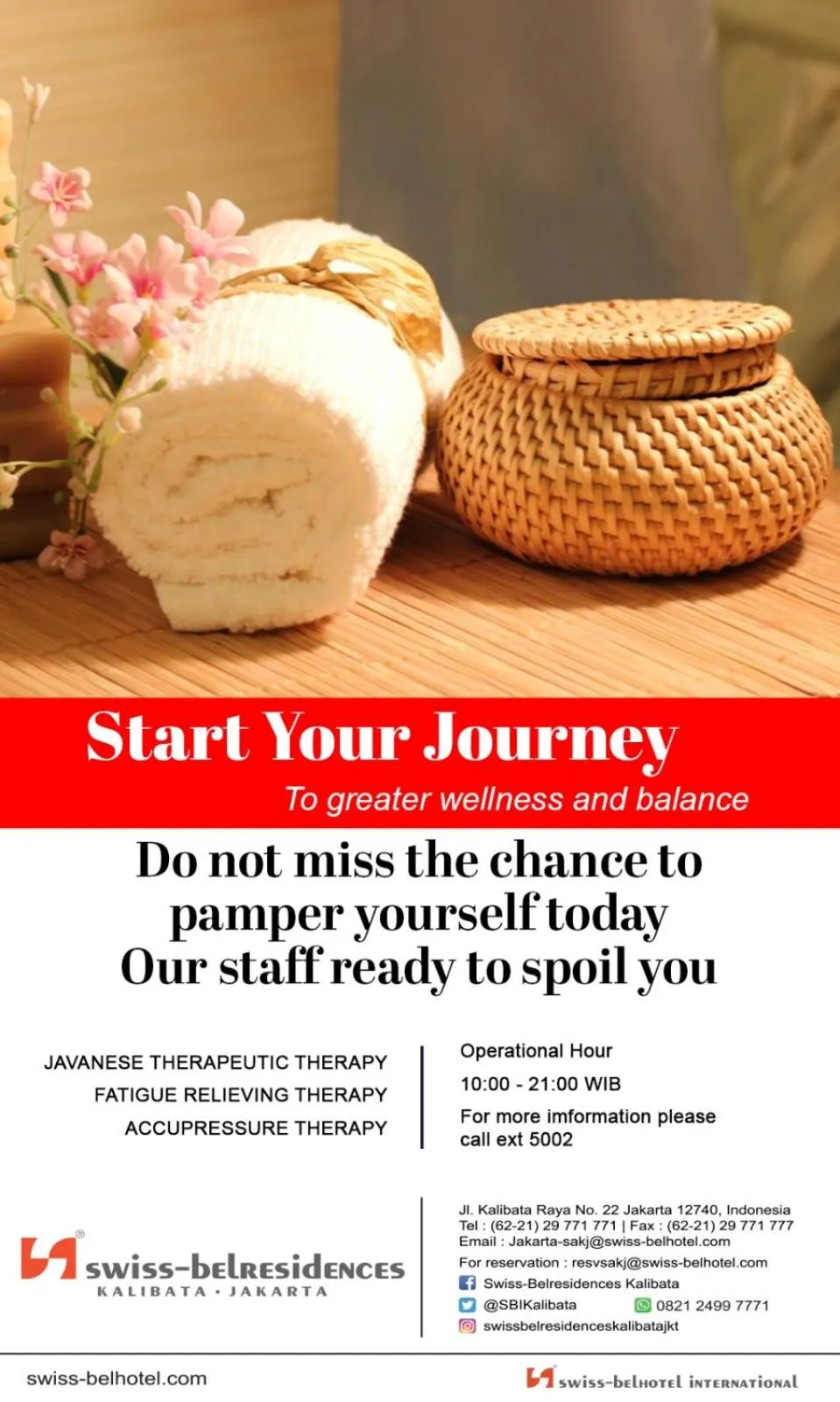 Text overlay in Swiss-Belresidences Kalibata