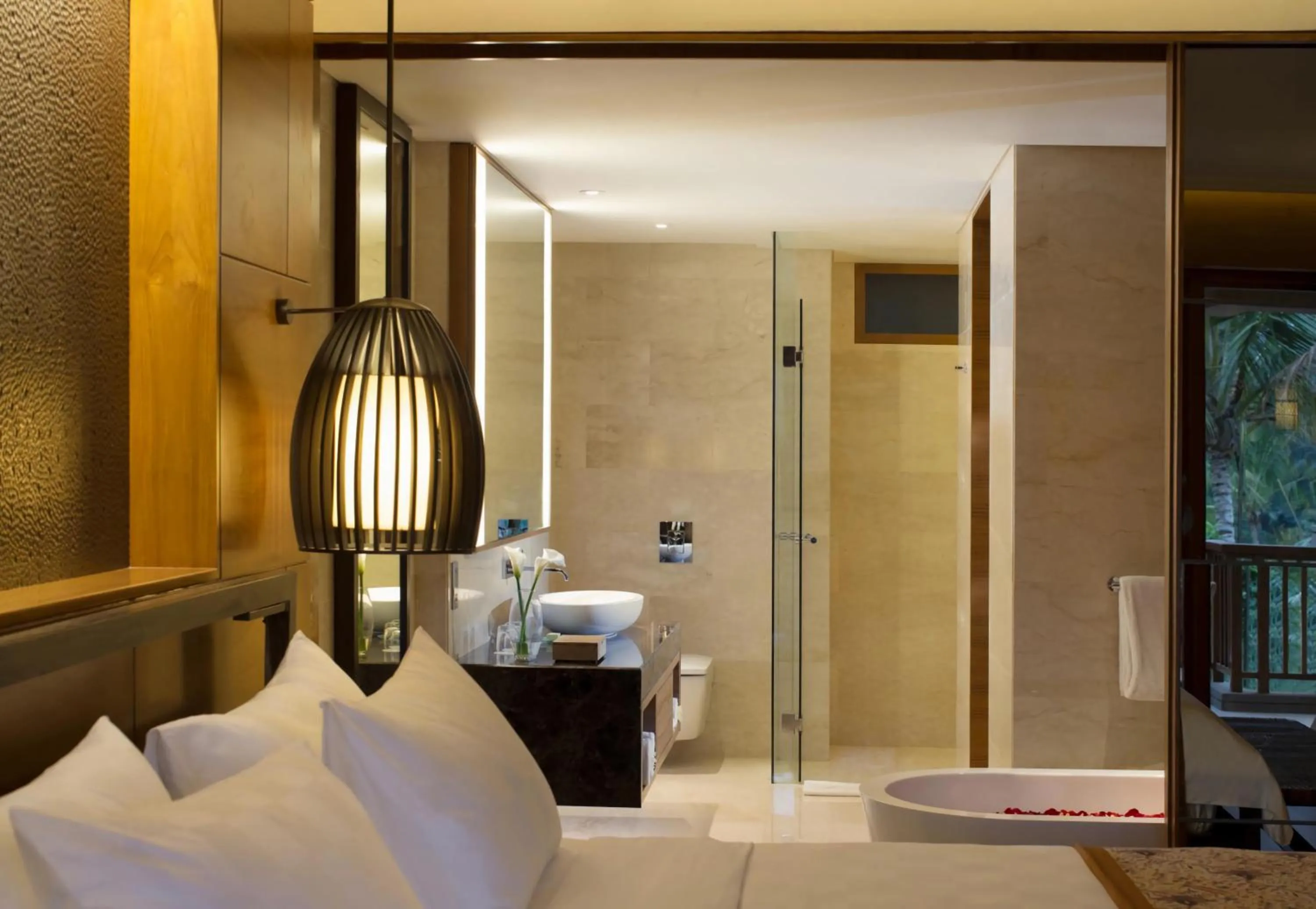 Bathroom, Bed in Padma Resort Ubud