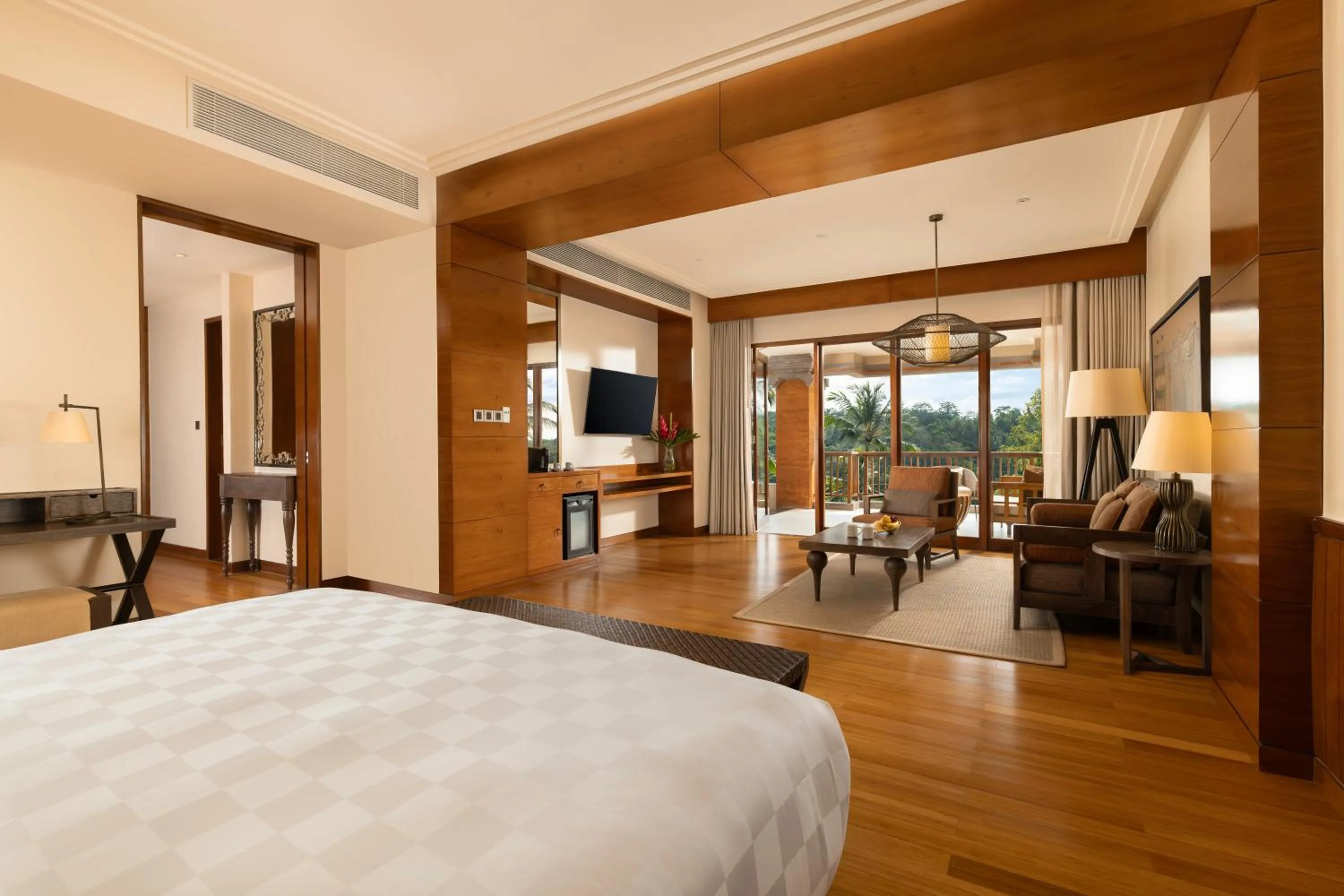 Living room, Bed in Padma Resort Ubud