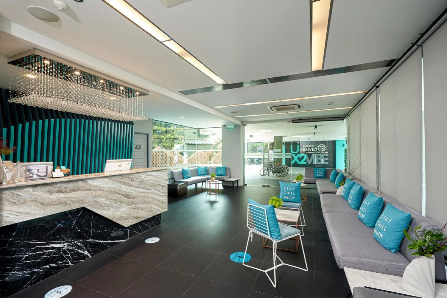 Lobby or reception in Cross Vibe Chiang Mai Decem Nimman Hotel