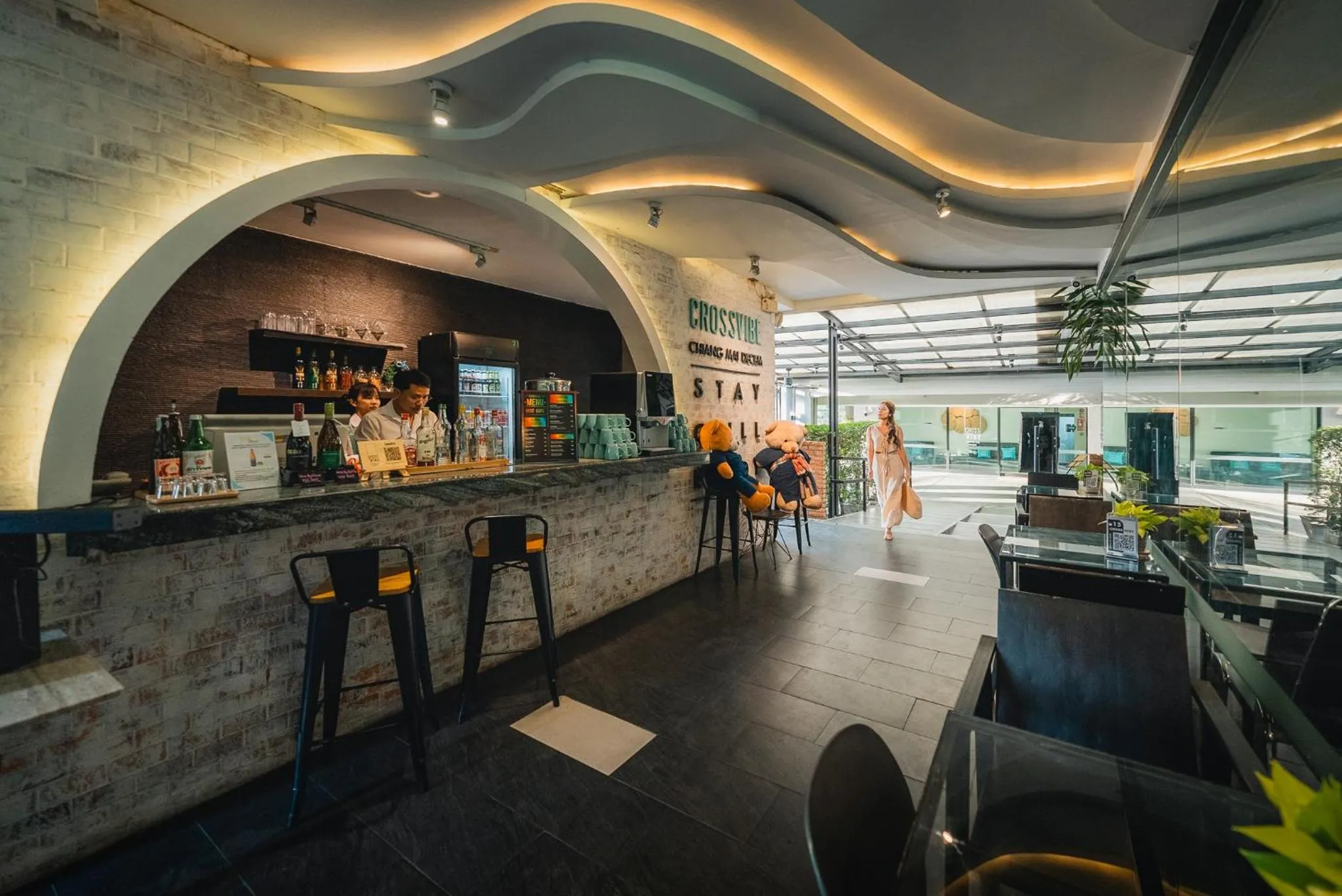 Lounge or bar in Cross Vibe Chiang Mai Decem Nimman Hotel