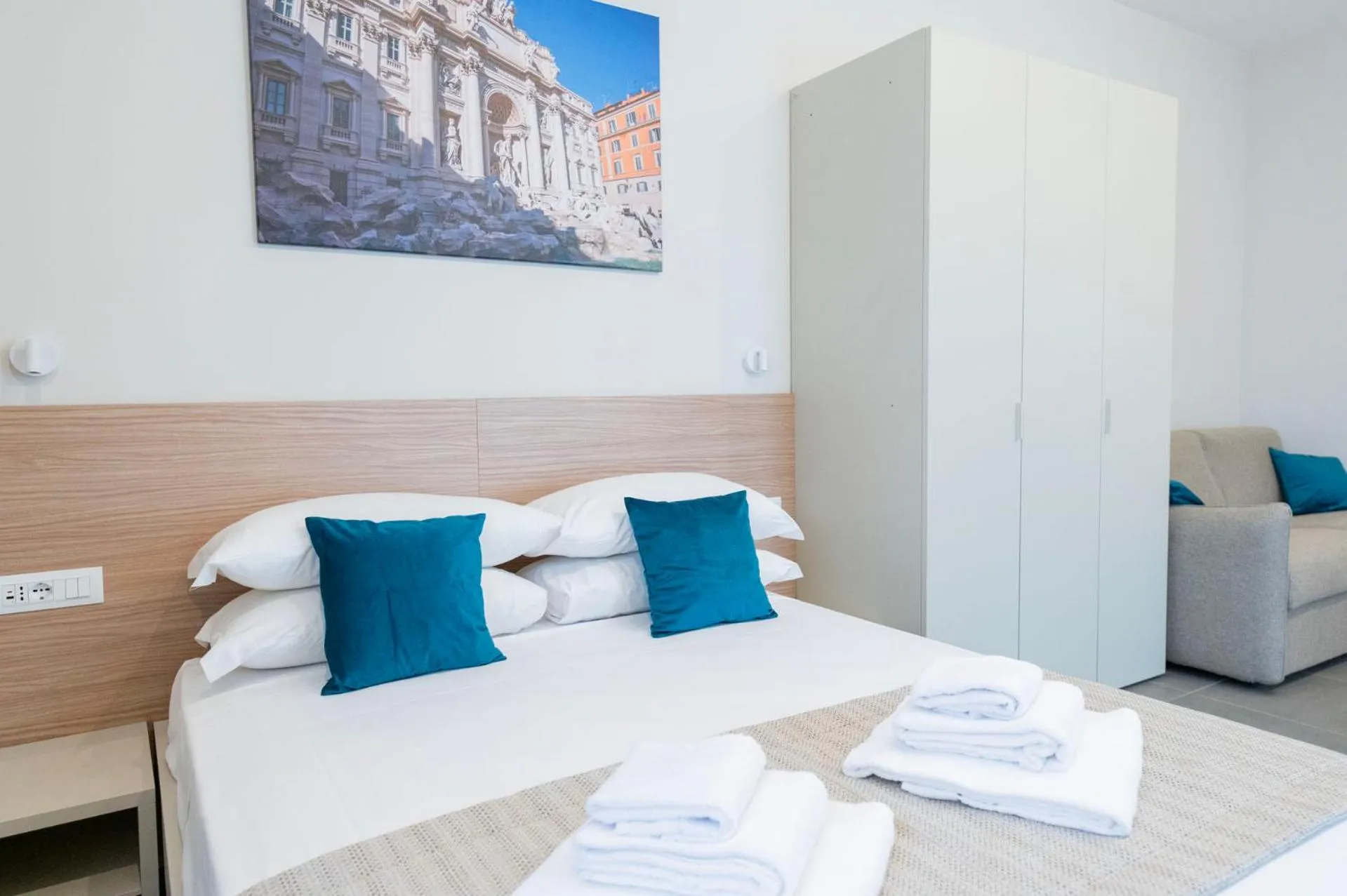 Bed in imperium suite trevi