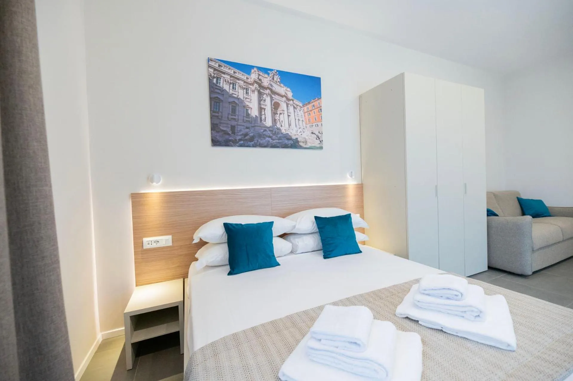 Bed in imperium suite trevi