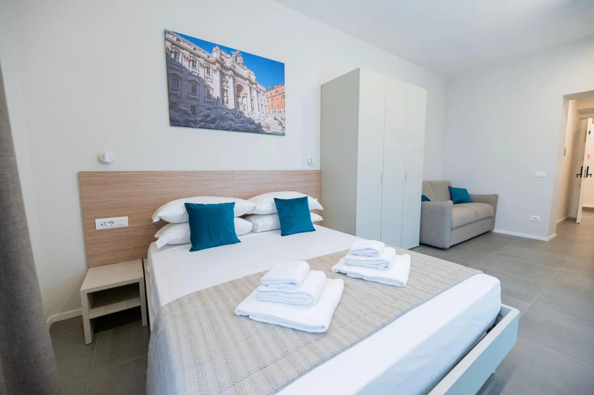 Bed in imperium suite trevi