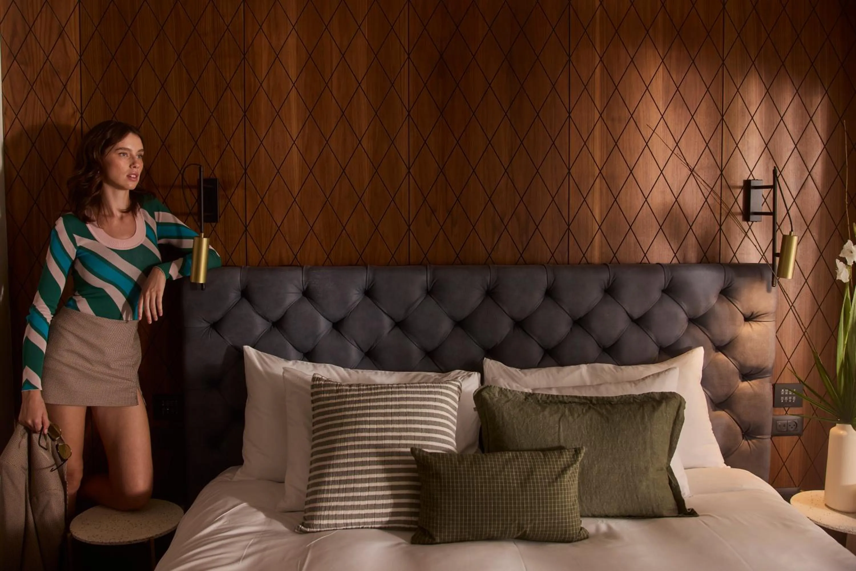 Bedroom, Bed in Hotel RECEPTION - FATTAL COLORS