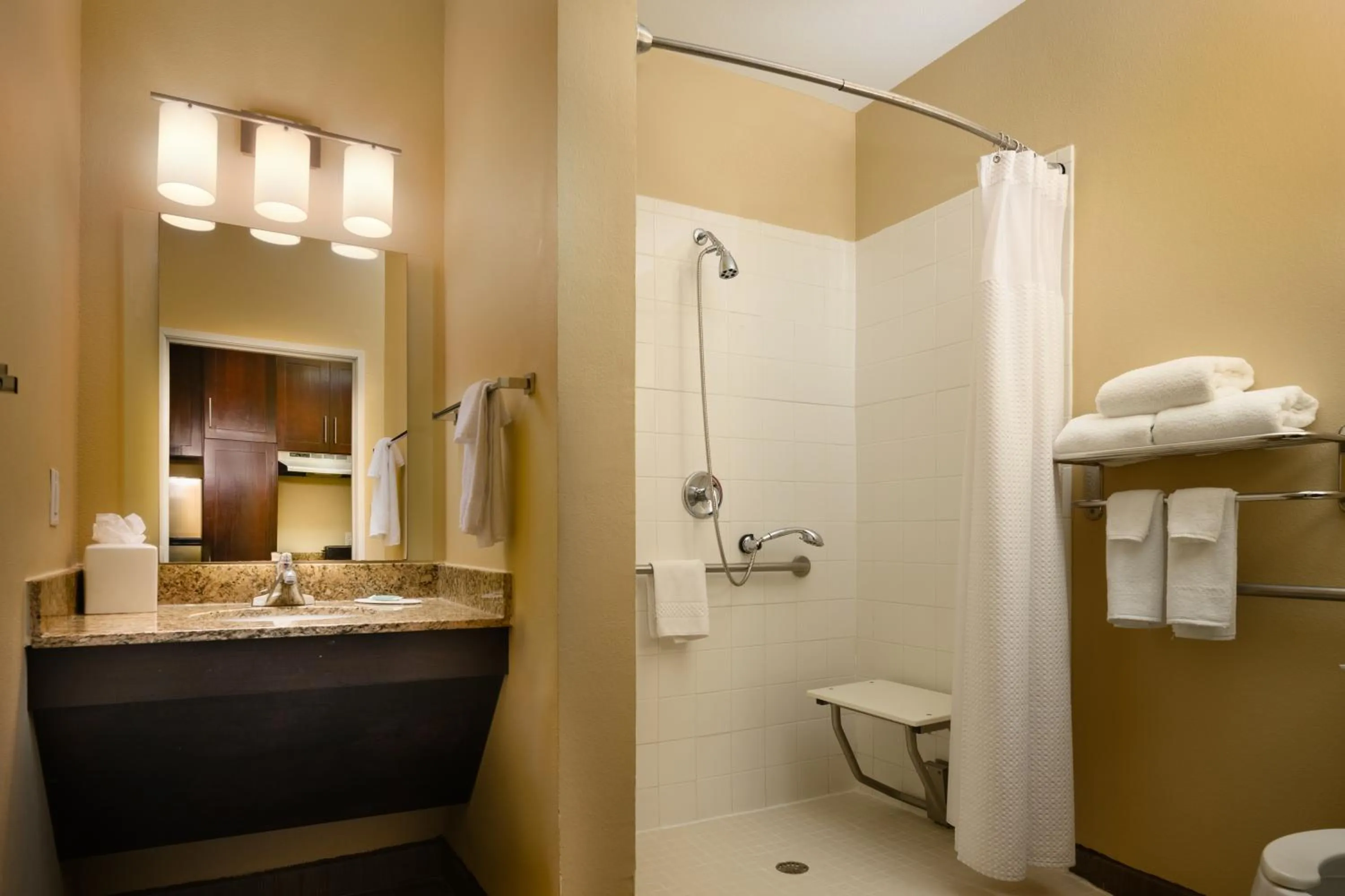 Shower in TownePlace Suites by Marriott Houston Galleria Area