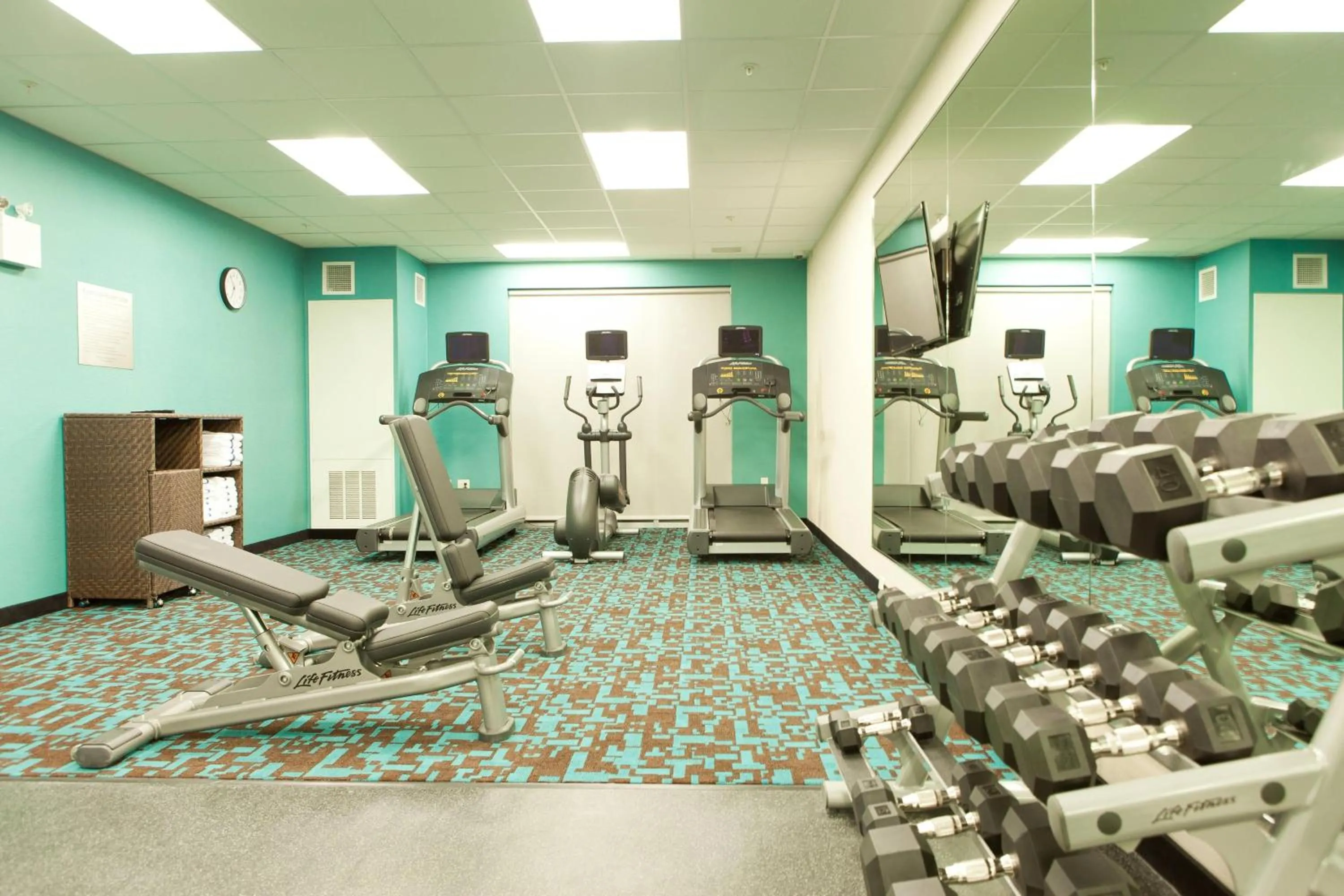 Fitness centre/facilities in Fairfield Inn & Suites by Marriott Lethbridge