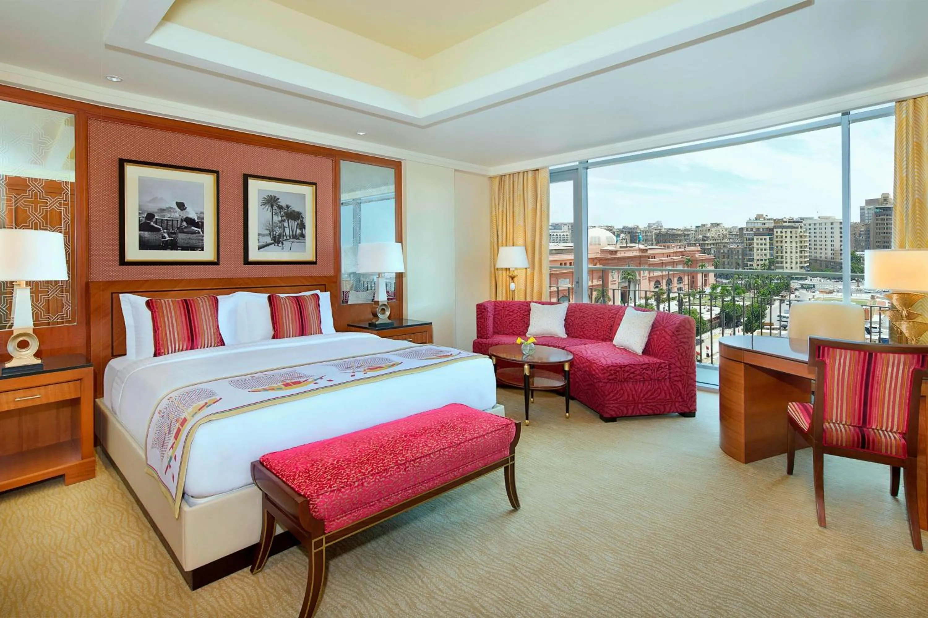 Photo of the whole room, Bed in The Nile Ritz-Carlton, Cairo