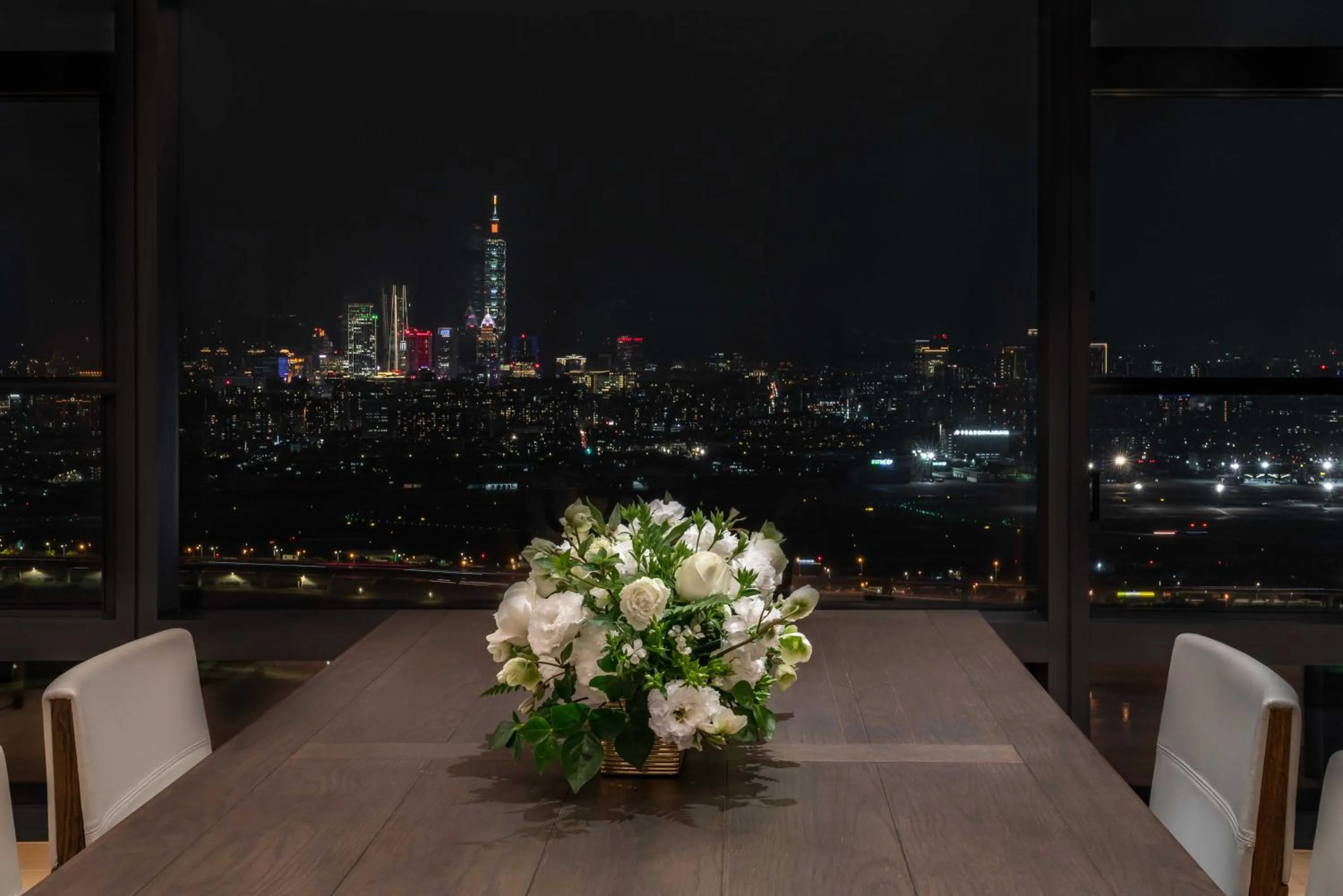 City view in Taipei Marriott Hotel