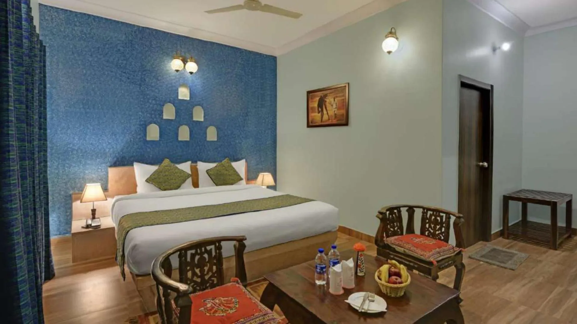 Bed in Hariyali Dhani Camps & Desert Resort With Swimming Pool, Jodhpur