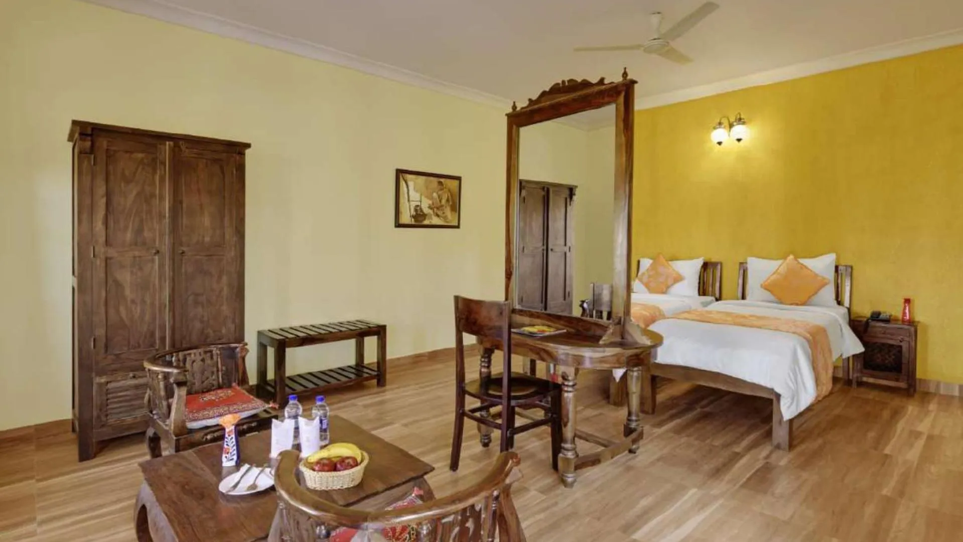 Bed in Hariyali Dhani Camps & Desert Resort With Swimming Pool, Jodhpur