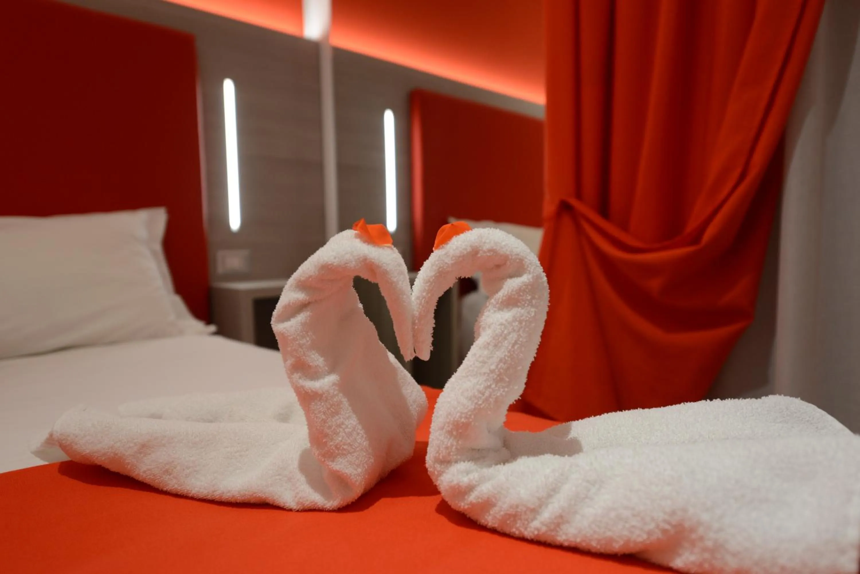 Decorative detail, Bed in Hotel Nuova Orchidea