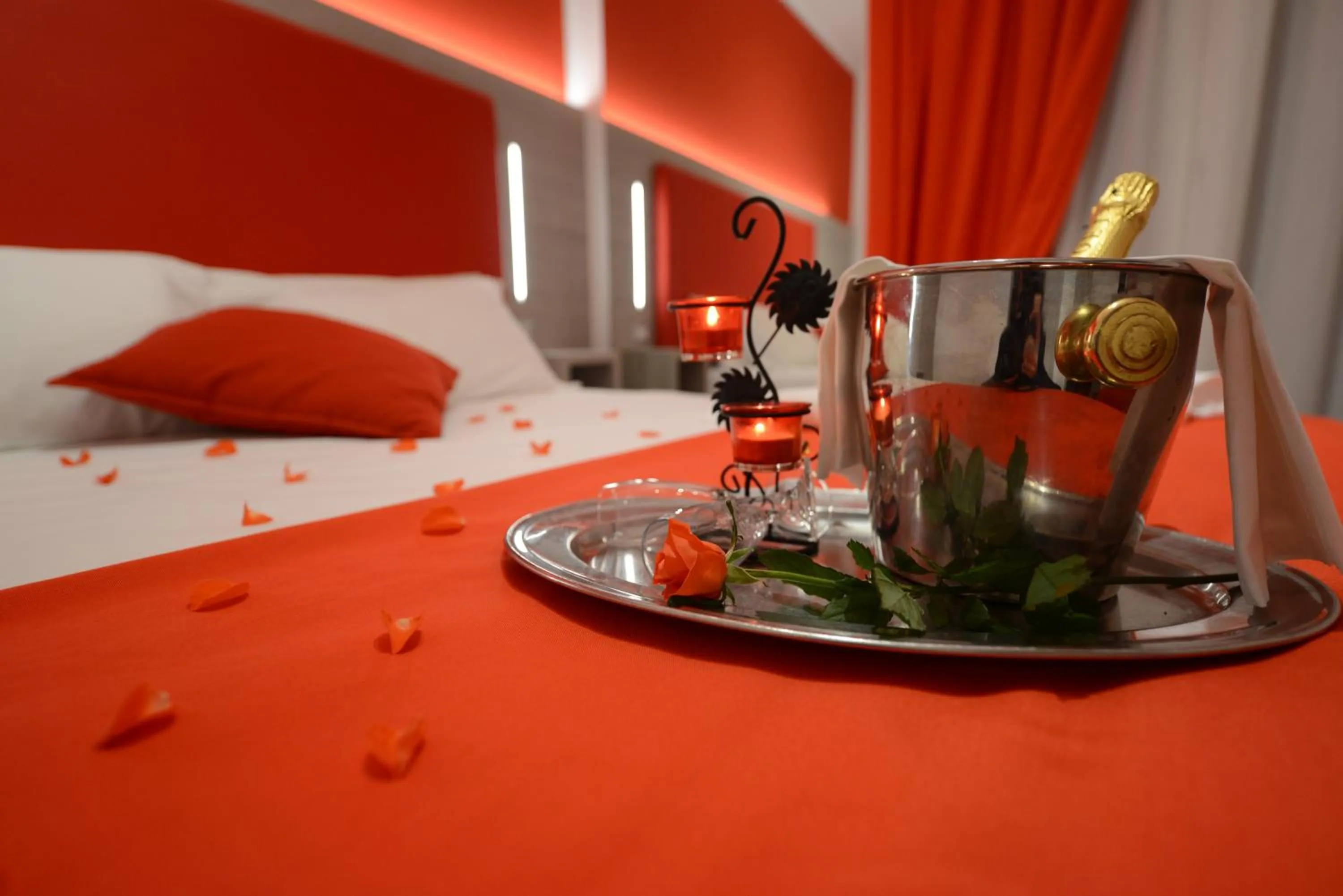 Bed in Hotel Nuova Orchidea