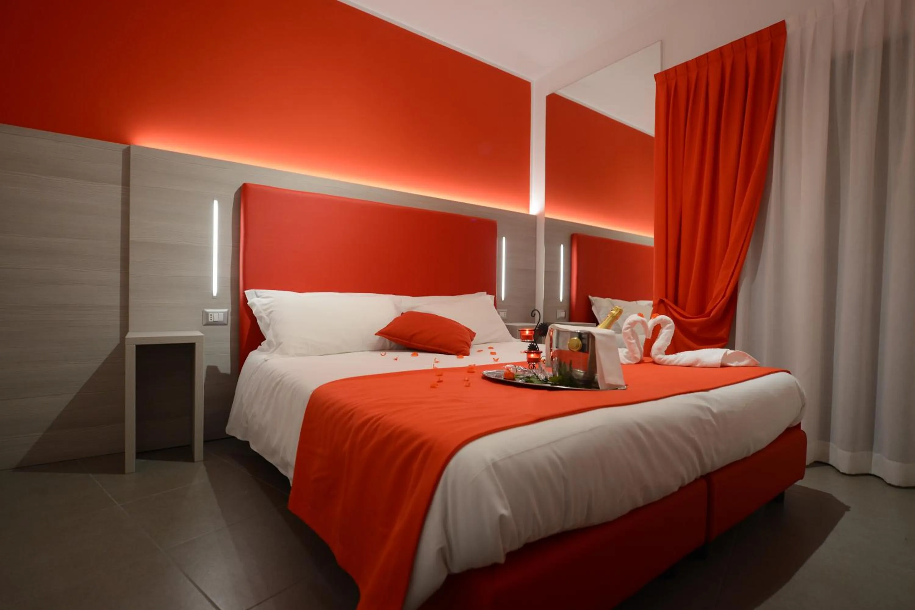 Bed in Hotel Nuova Orchidea