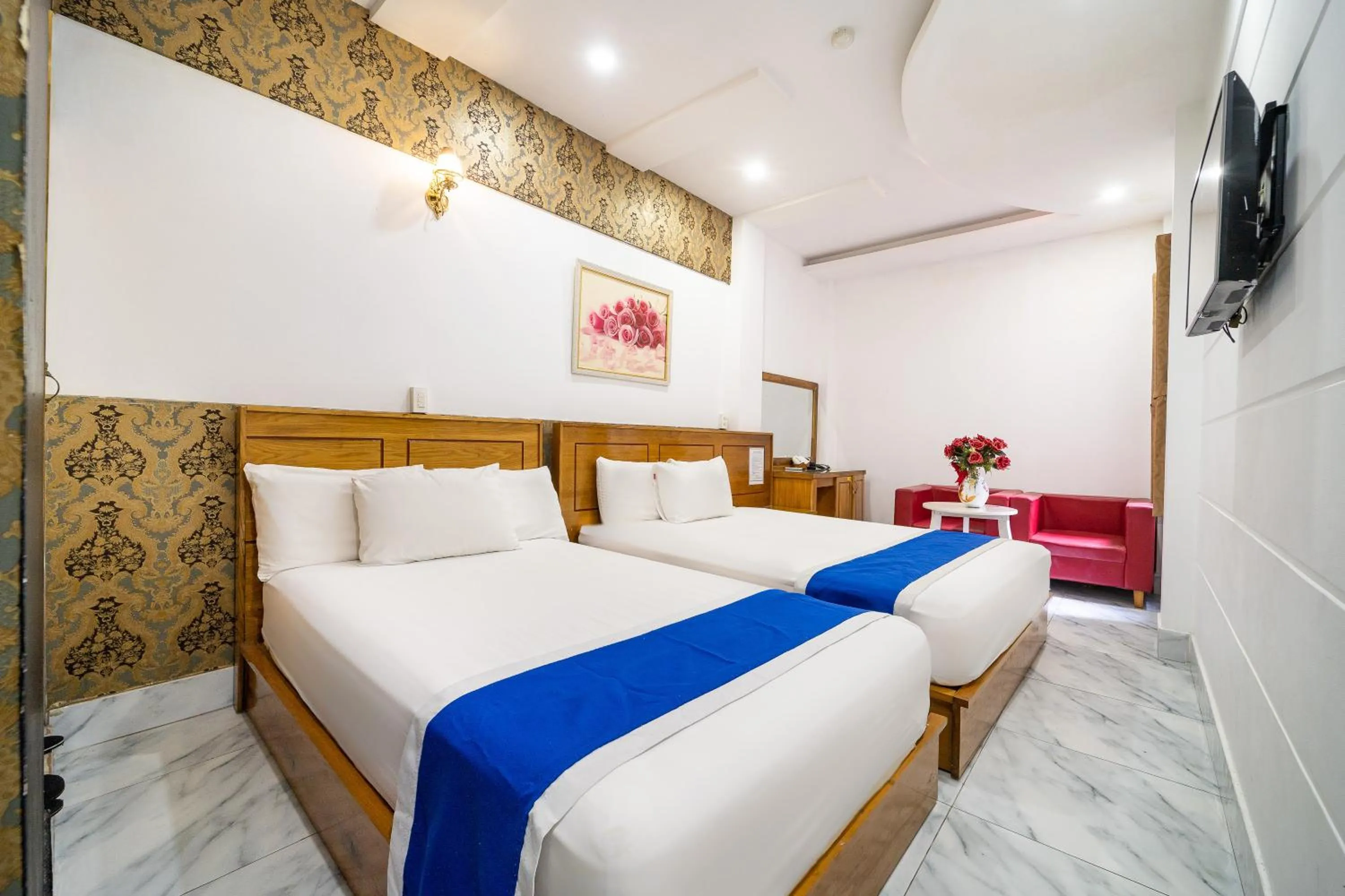 Bedroom, Bed in Collection O Sunrise Hotel Trung Son Near Lotte Mart