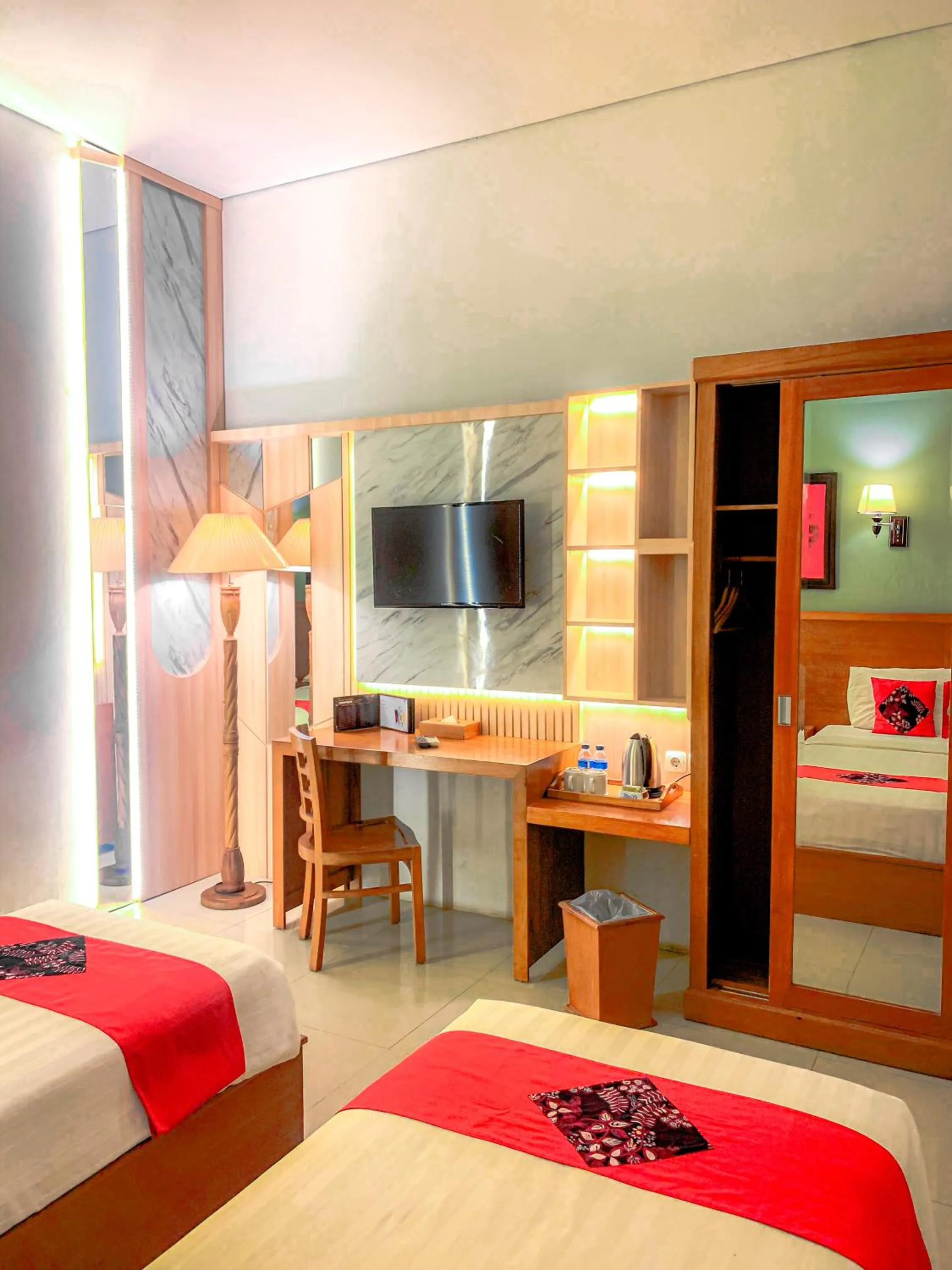 Property building, Bed in Prima SR Hotel & Convention Yogyakarta