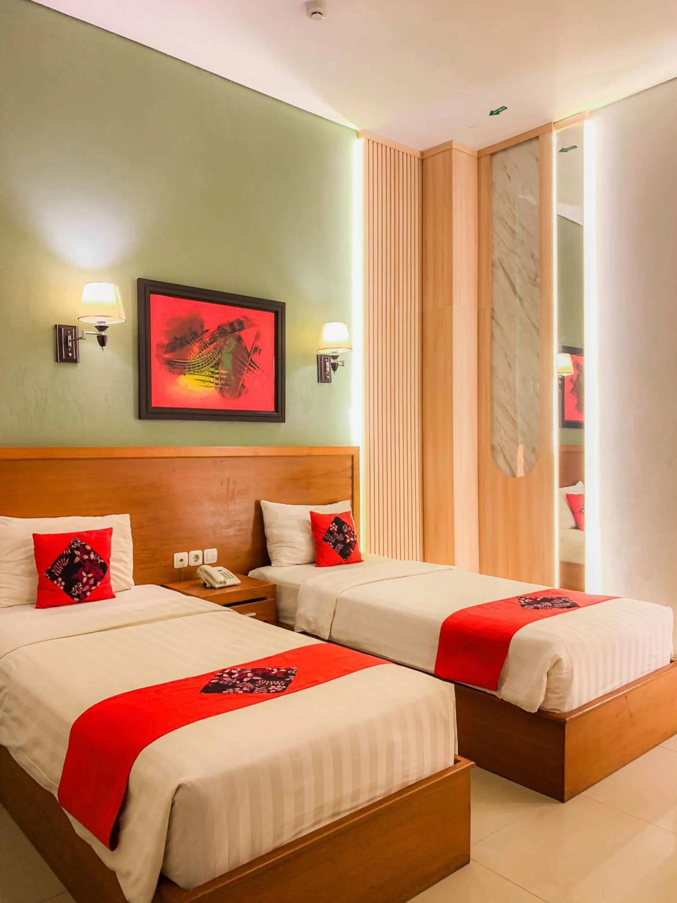 Property building, Bed in Prima SR Hotel & Convention Yogyakarta