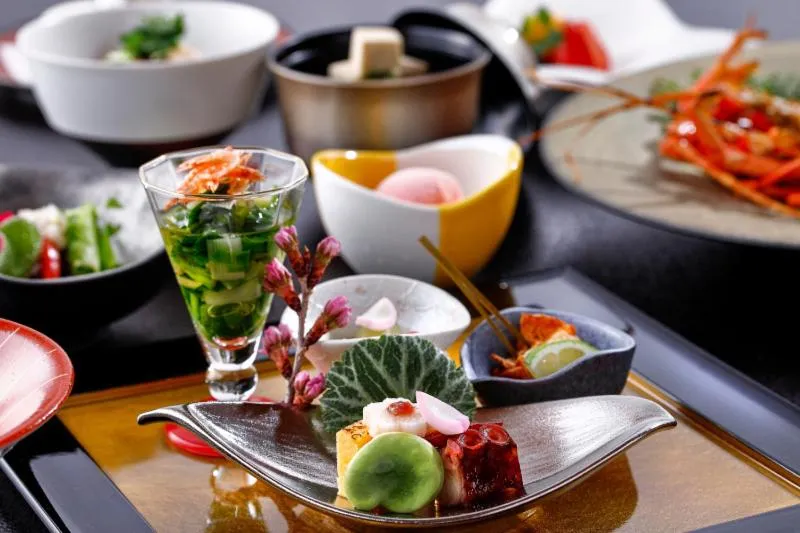 Food close-up in Ryokusuitei