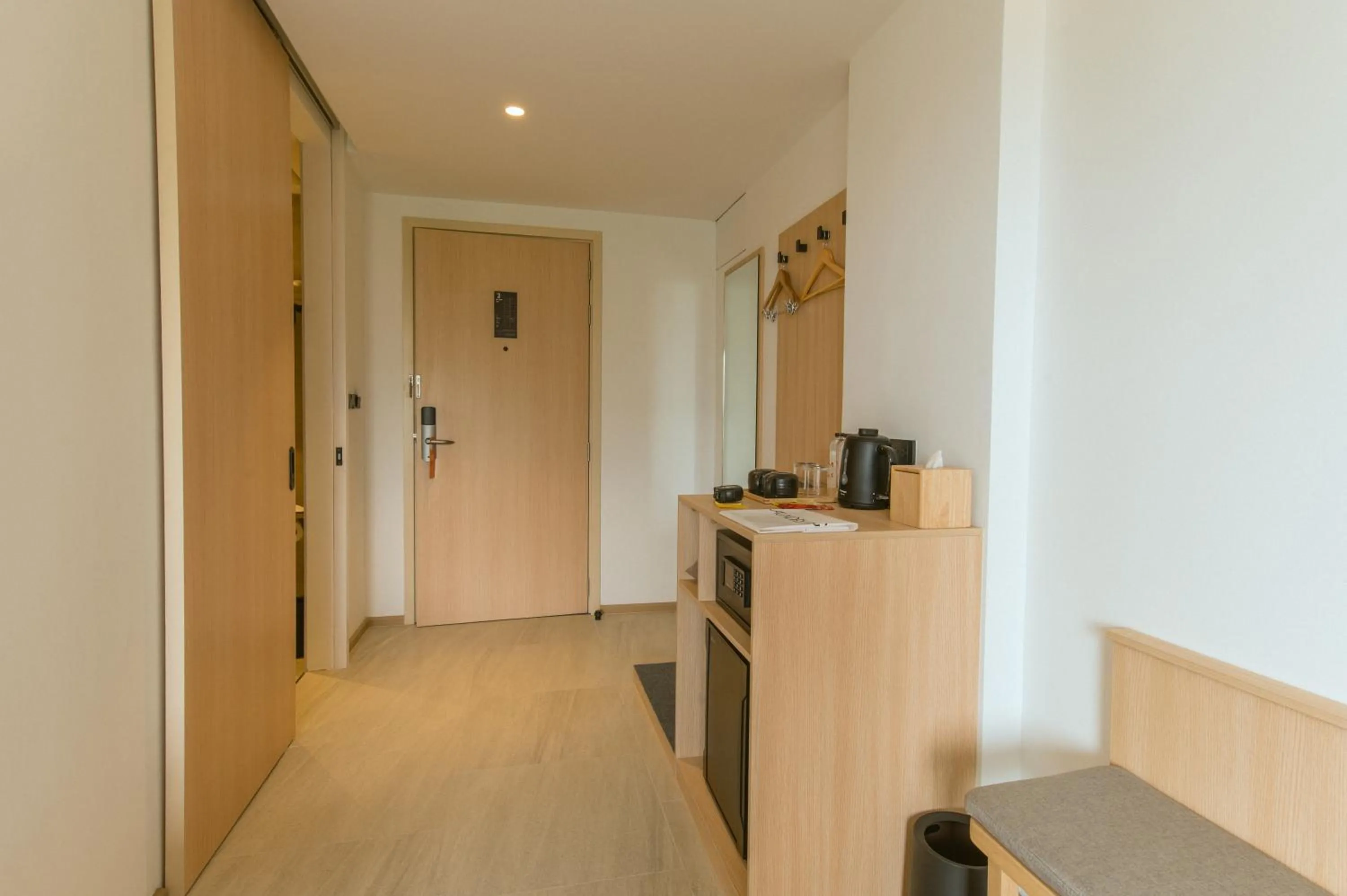 Kitchen or kitchenette in PAAK Hotel Suvarnabhumi