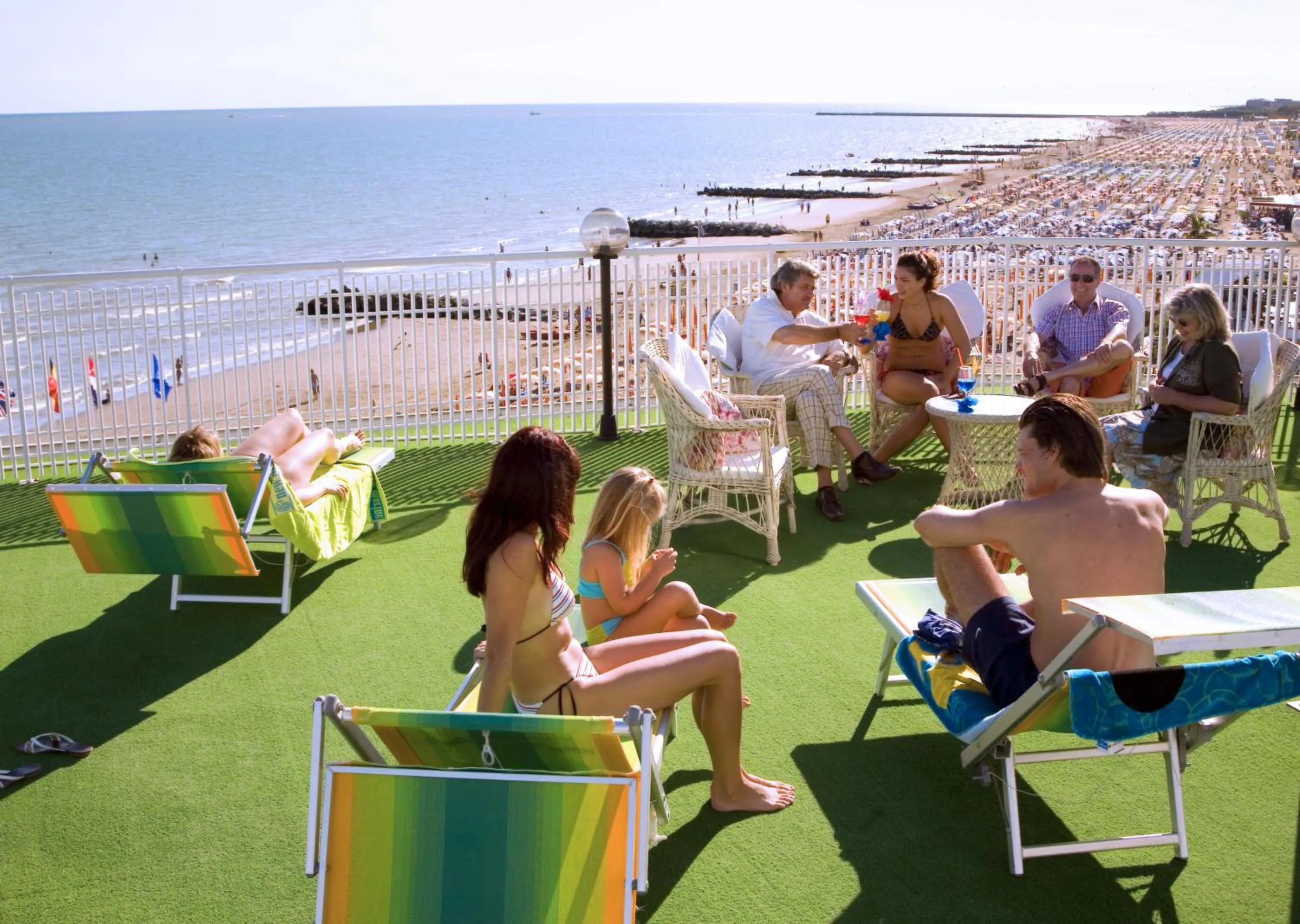 Balcony/Terrace in Hotel Adria sul Mare
