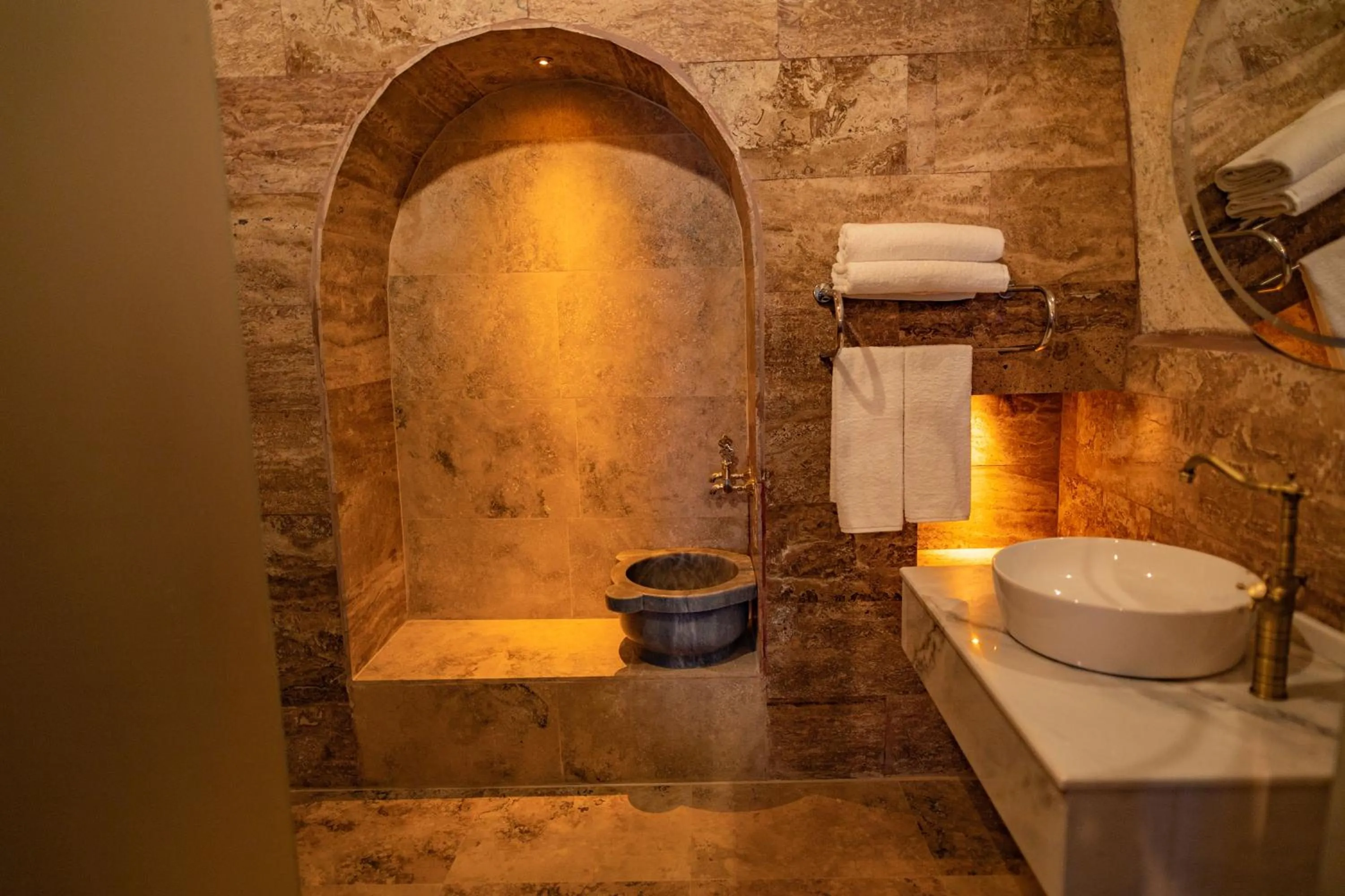 Bathroom in Senior Stone House