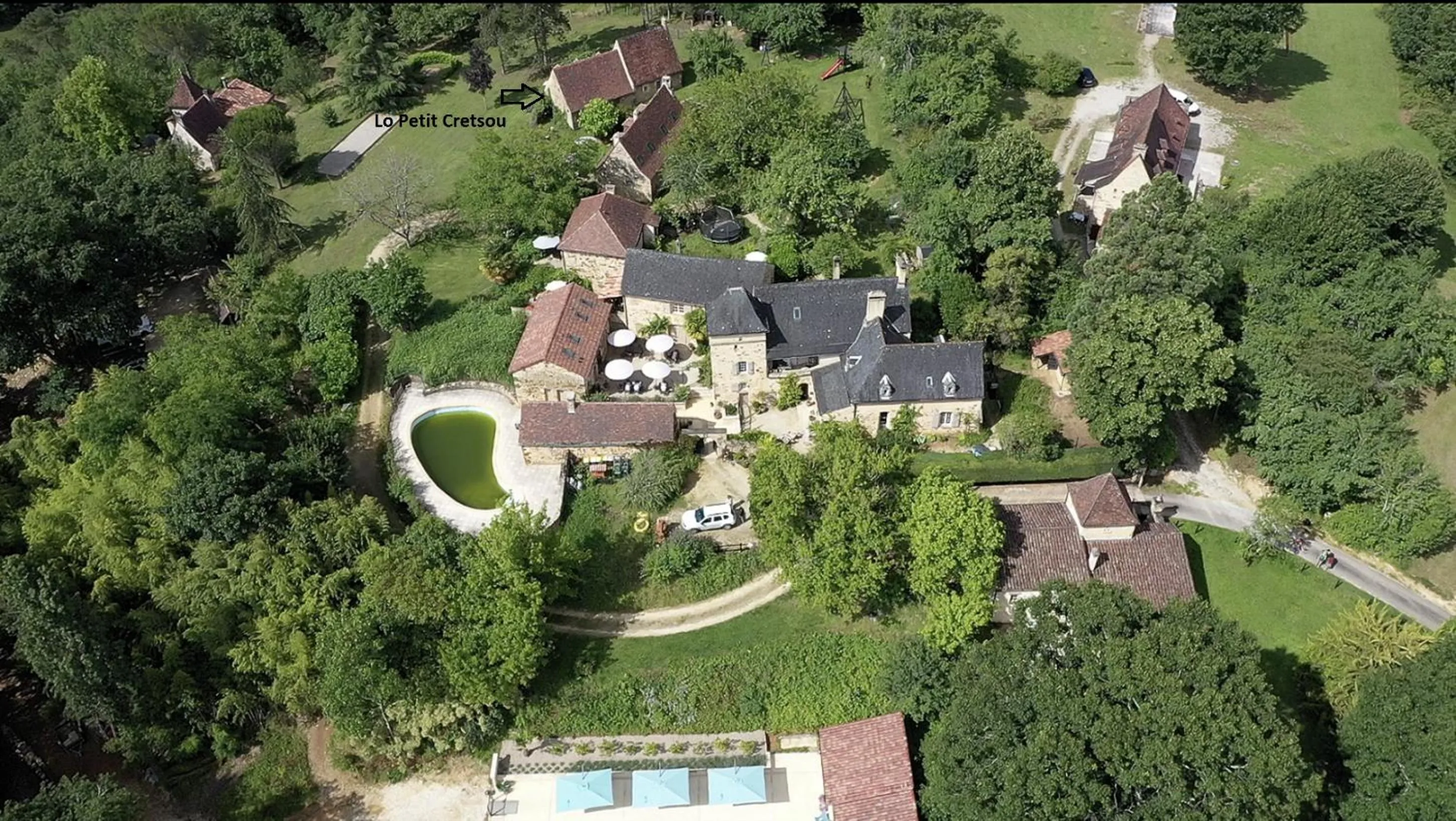 Bird's eye view in Lo Petit Cretsou