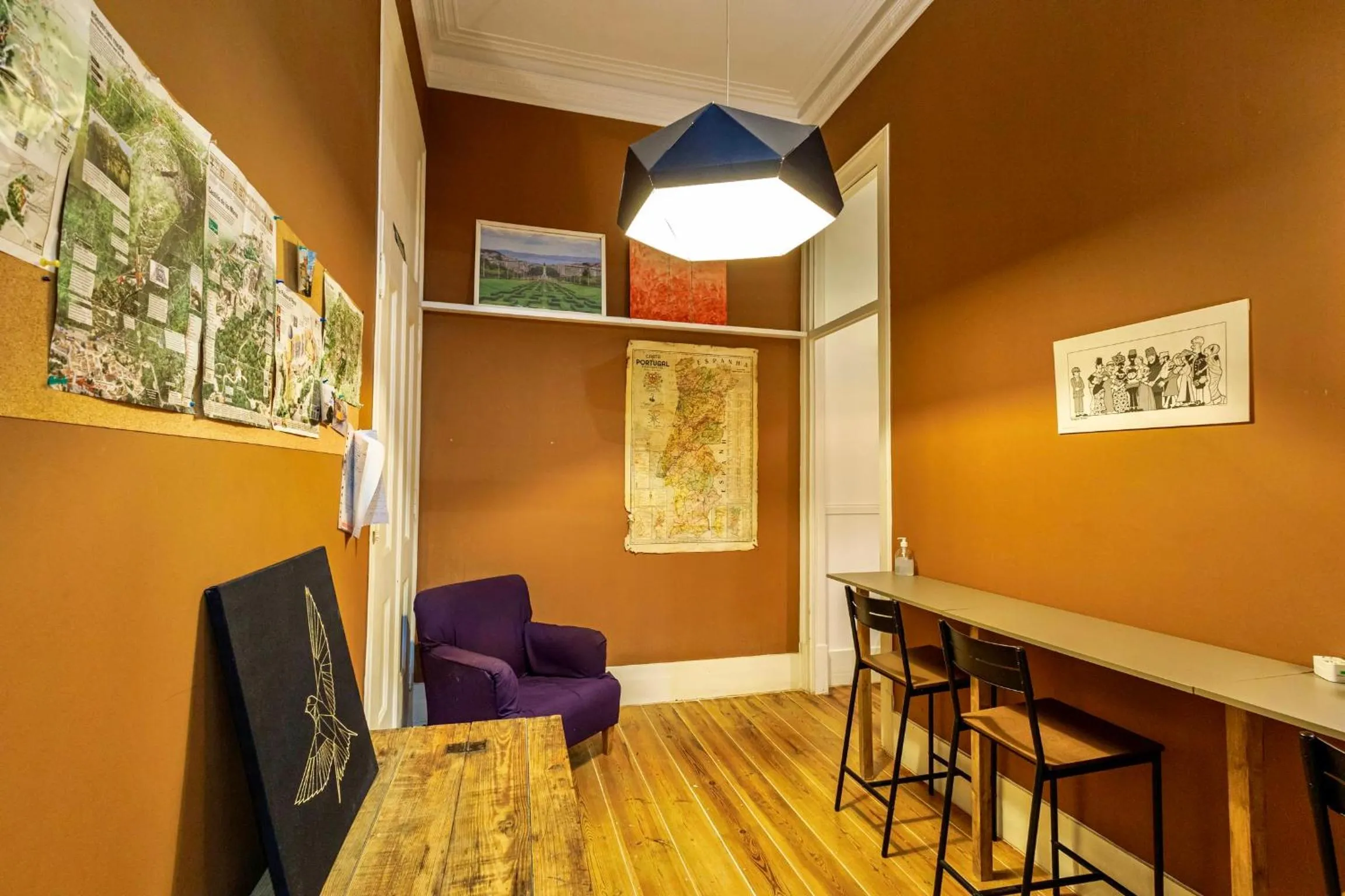 Living room in Ambiente Hostel