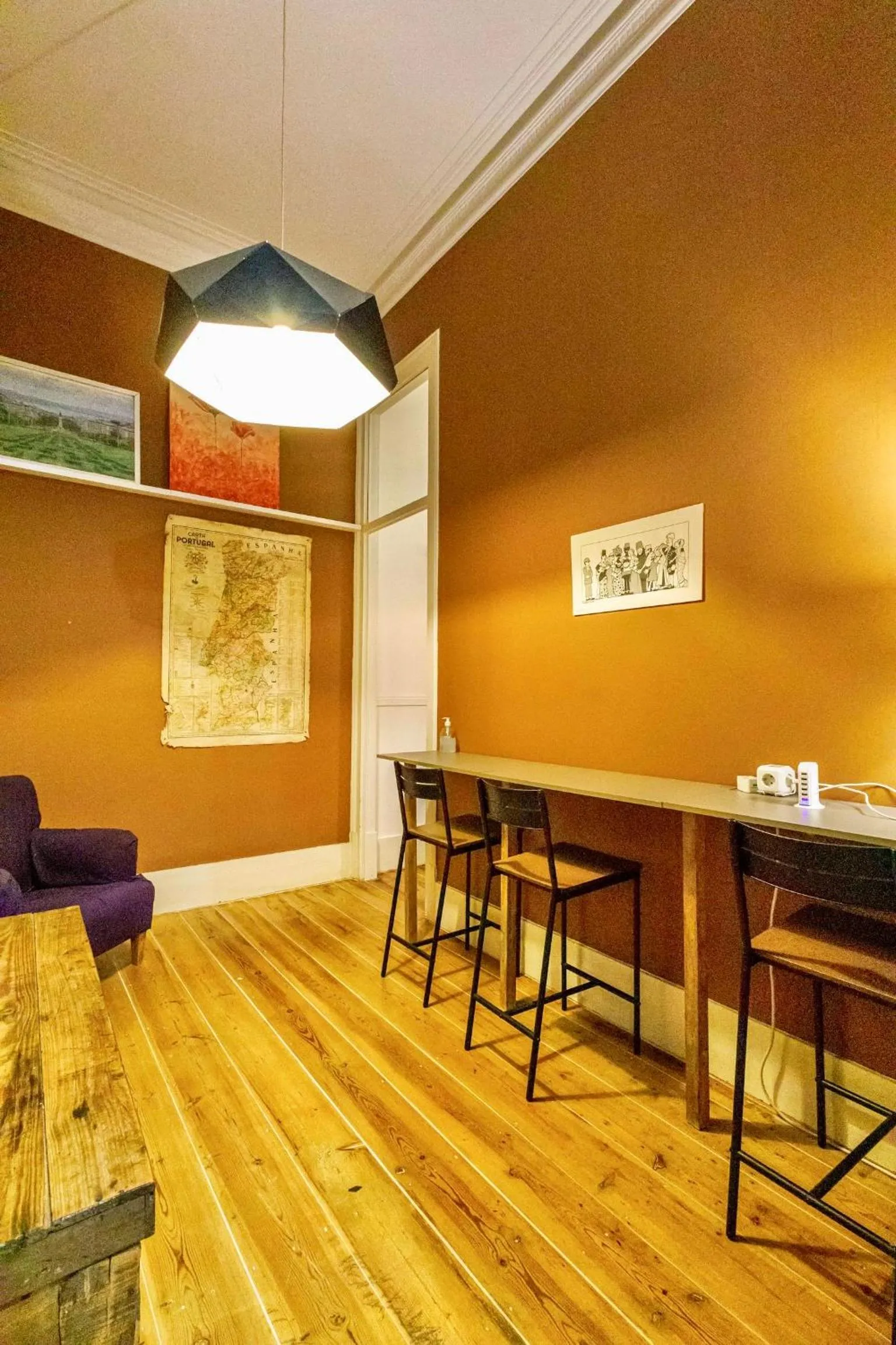 Living room in Ambiente Hostel