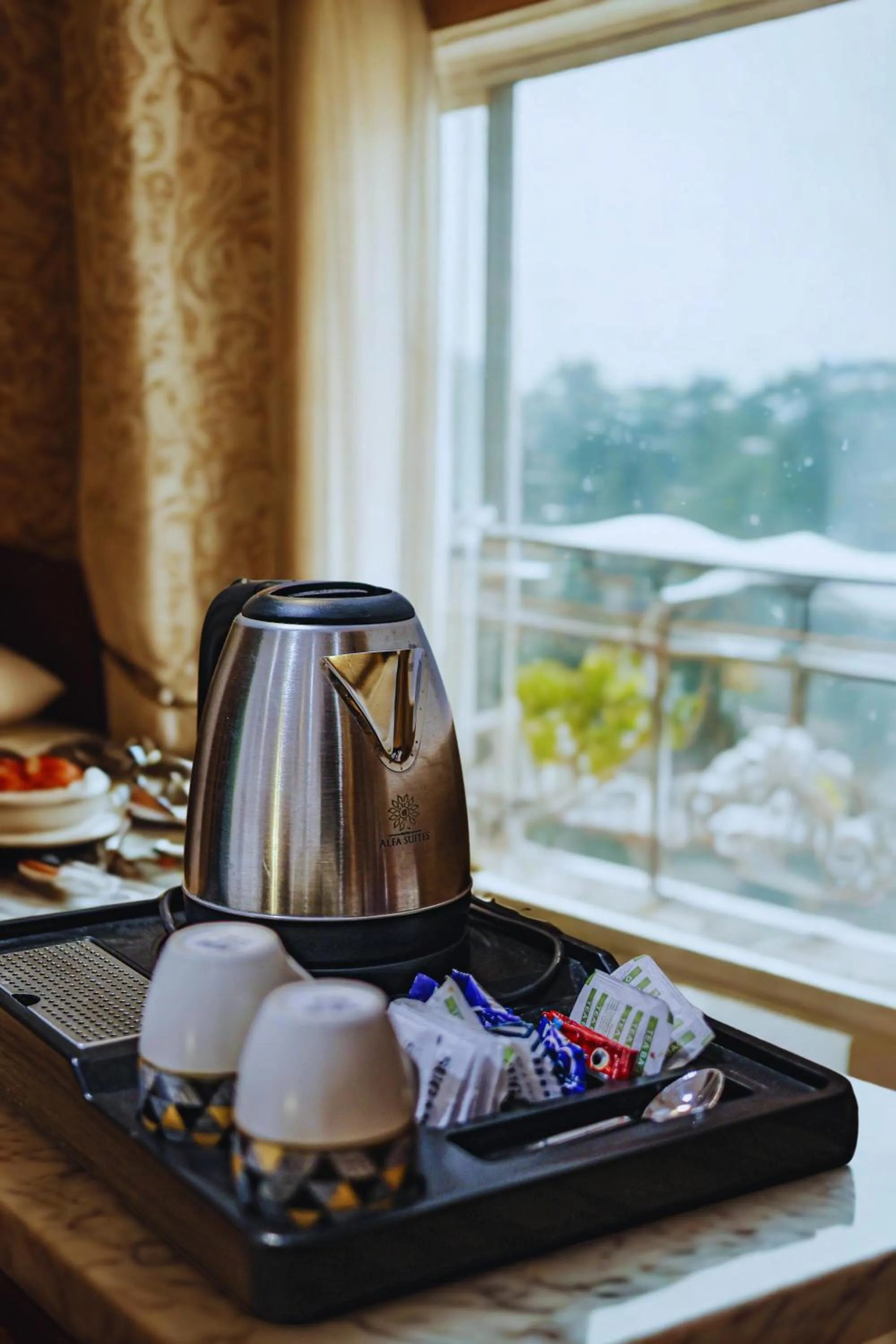 Coffee/tea facilities in Hotel Alfa Suites